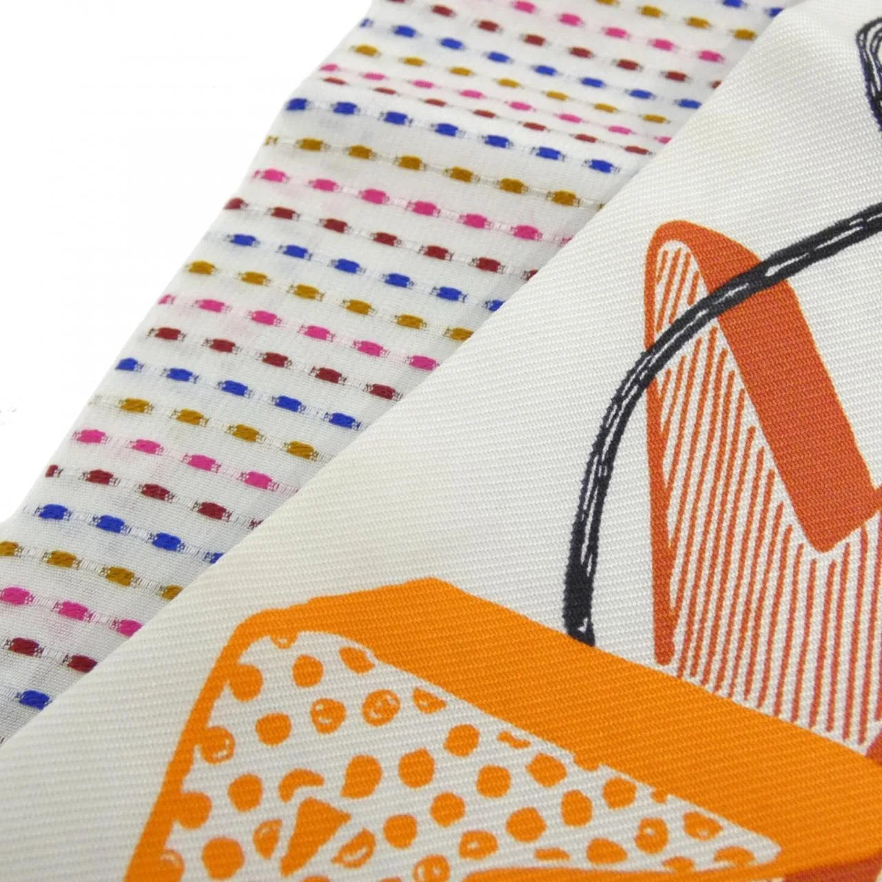 HERMES 853954S Scarf White Rank A - Thumbnail 3