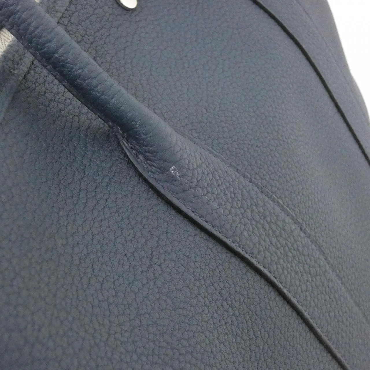 HERMES Garden Party 051559CK Tote Blue Rank A - Thumbnail 4