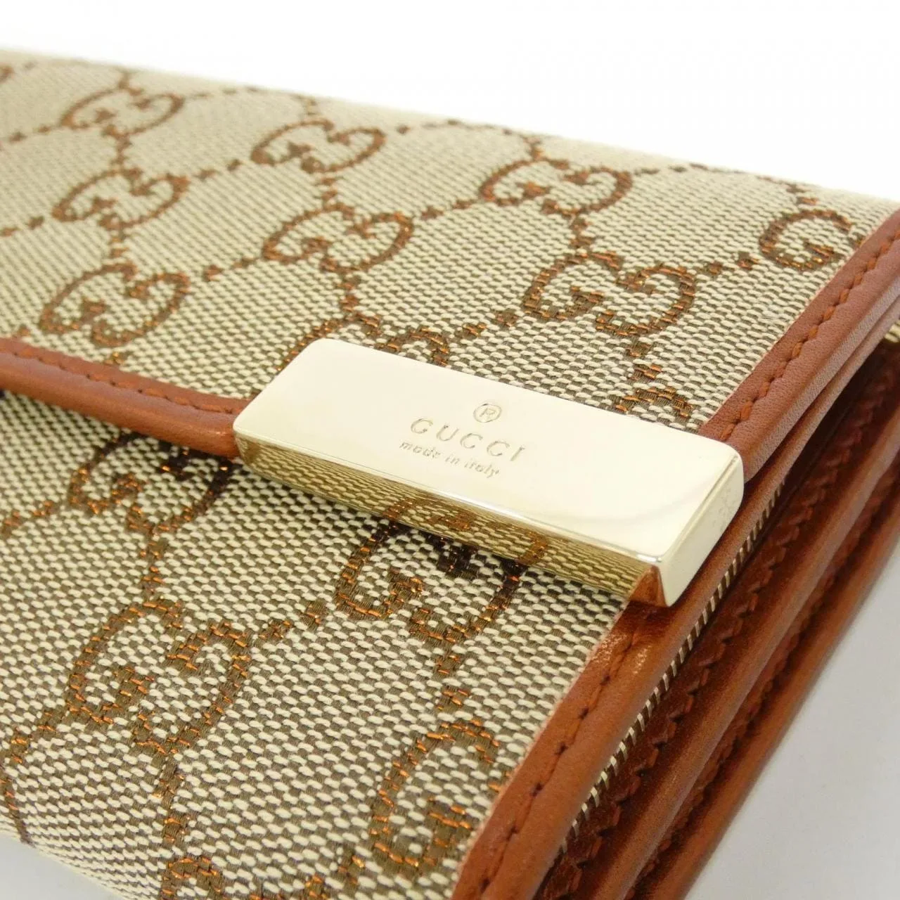 GUCCI 269541 Wallet Canvas Beige Canvas Rank A - Thumbnail 4