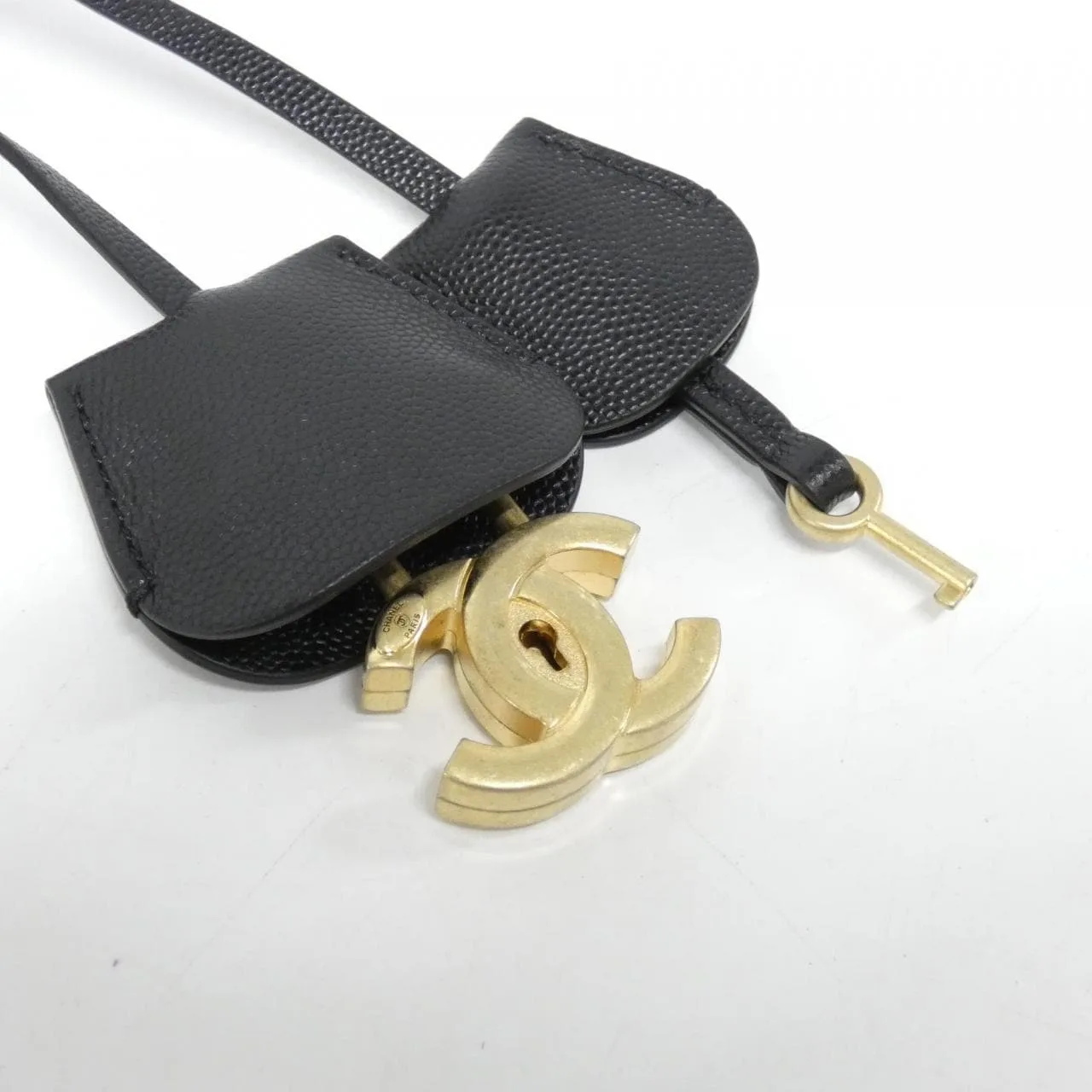 CHANEL 93342 Handbag Grained Calfskin Black Grained Calfskin Rank A - Thumbnail 4