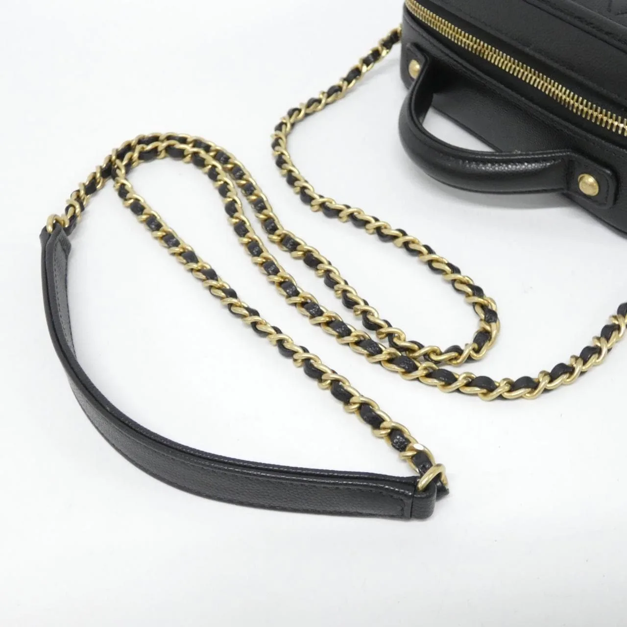 CHANEL 93342 Handbag Grained Calfskin Black Grained Calfskin Rank A - Thumbnail 5