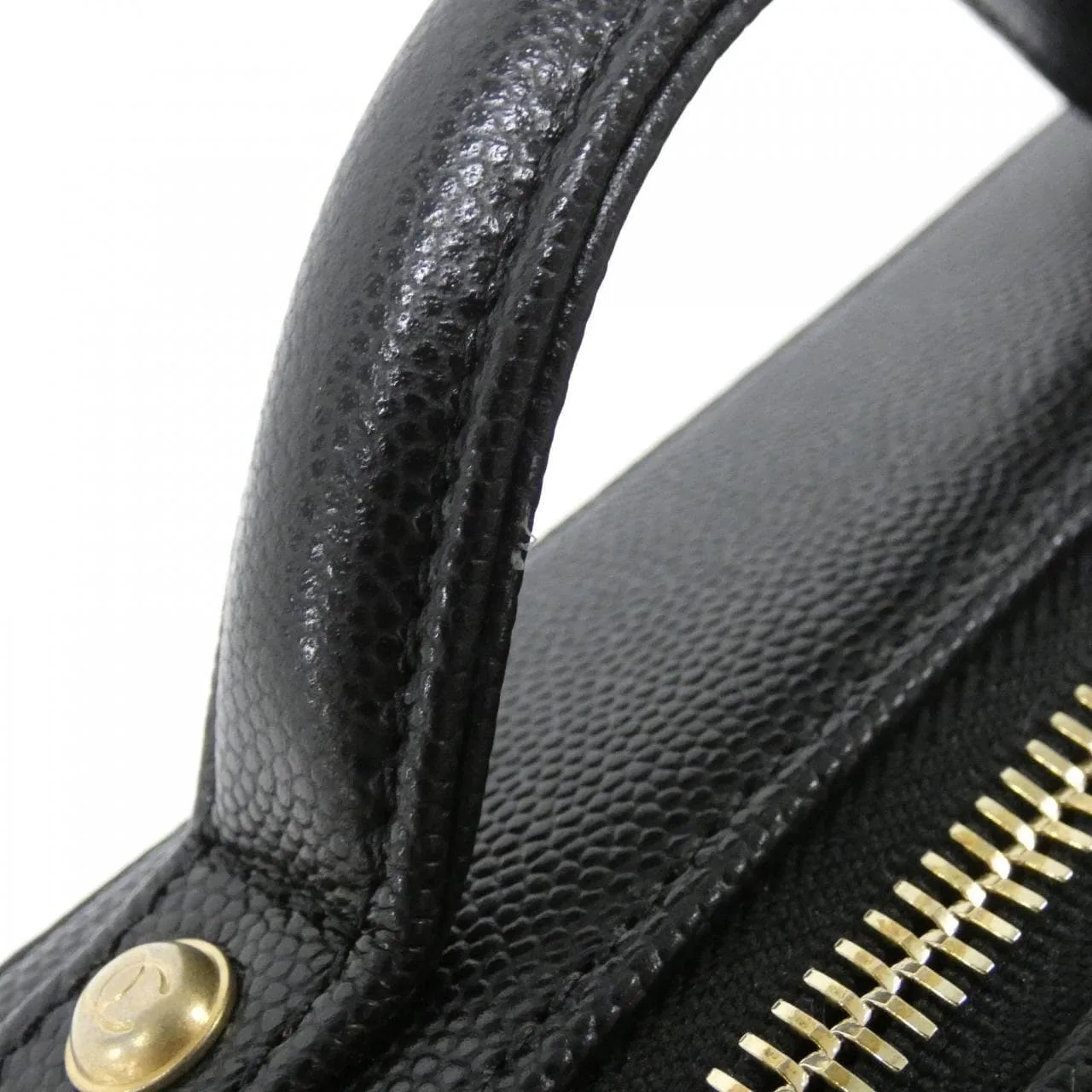 CHANEL 93342 Handbag Grained Calfskin Black Grained Calfskin Rank A - Thumbnail 6
