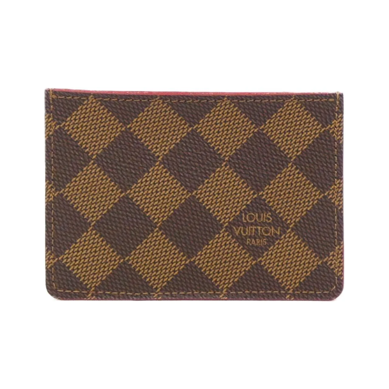 LOUIS VUITTON N61219 Card Case Damier 黑色 Damier 中古品A - 縮圖 2