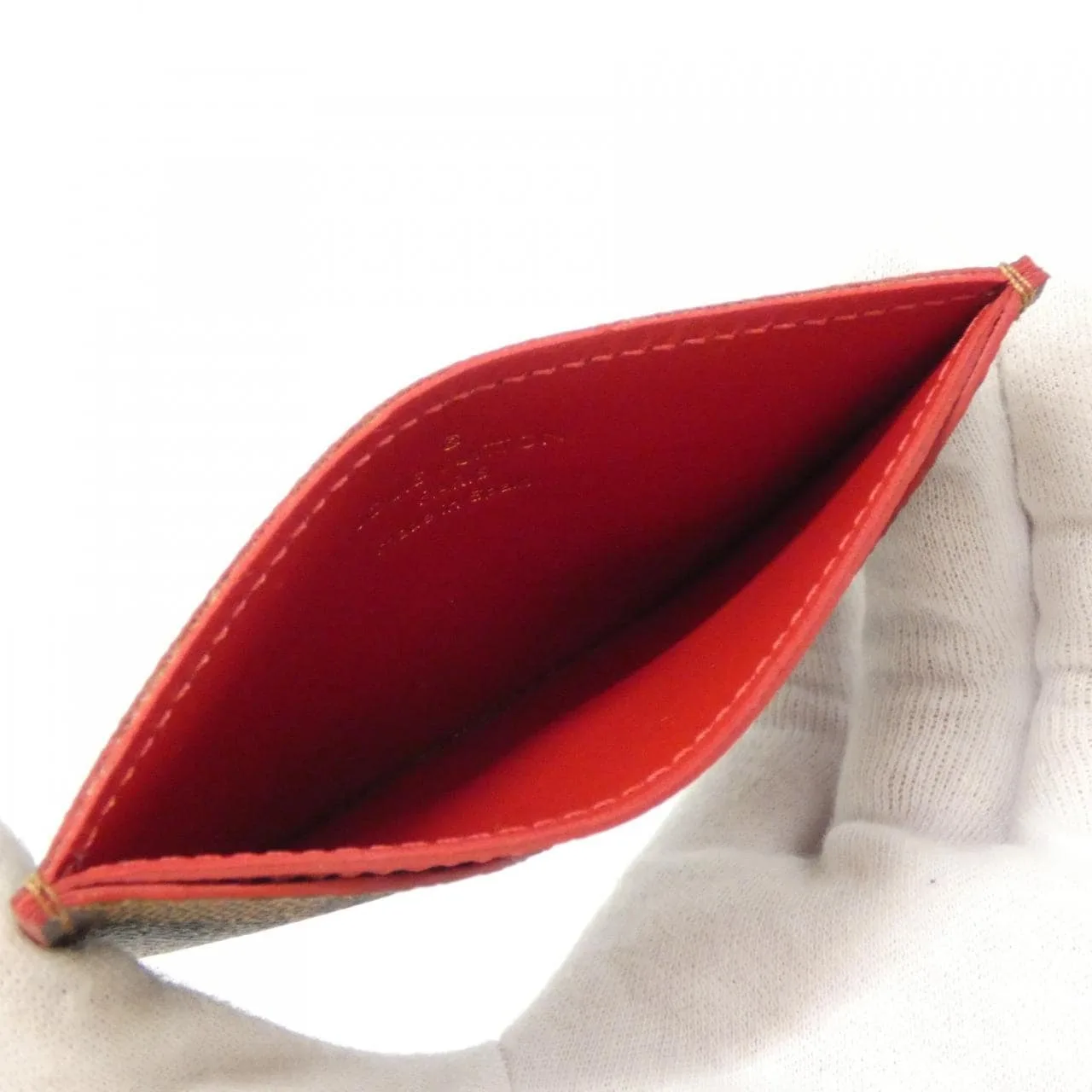 LOUIS VUITTON N61219 Card Case Damier 黑色 Damier 中古品A - 縮圖 5