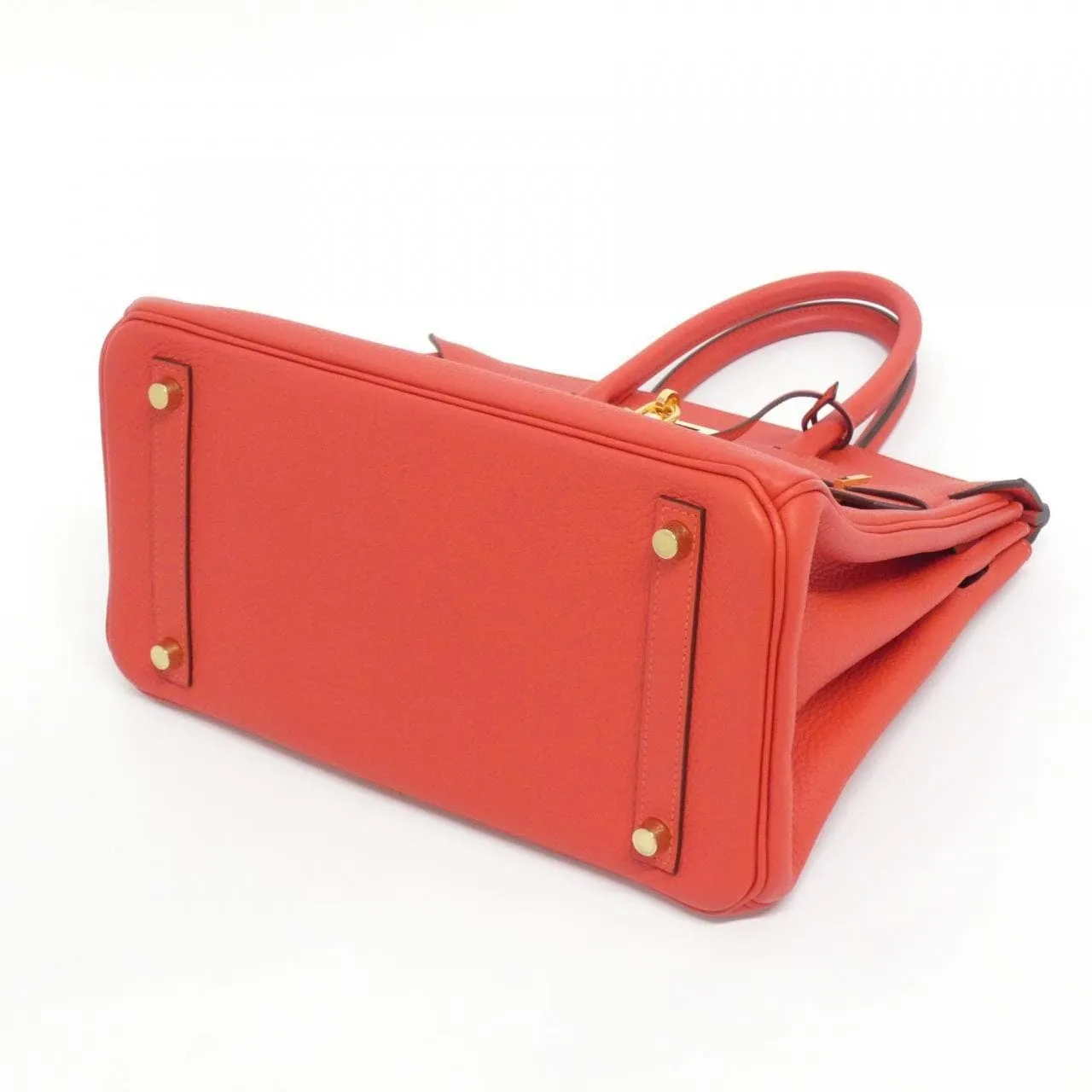 HERMES Birkin 025789CC Handbag Clemence Rouge Clemence Leather Rank A - Thumbnail 3