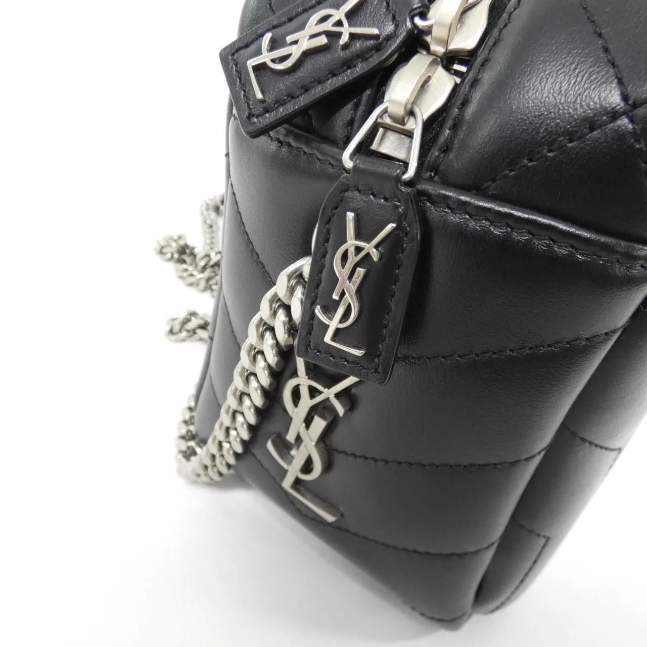 SAINT LAURENT Loulou 574102 DV746 Shoulder Black Rank A - Thumbnail 3