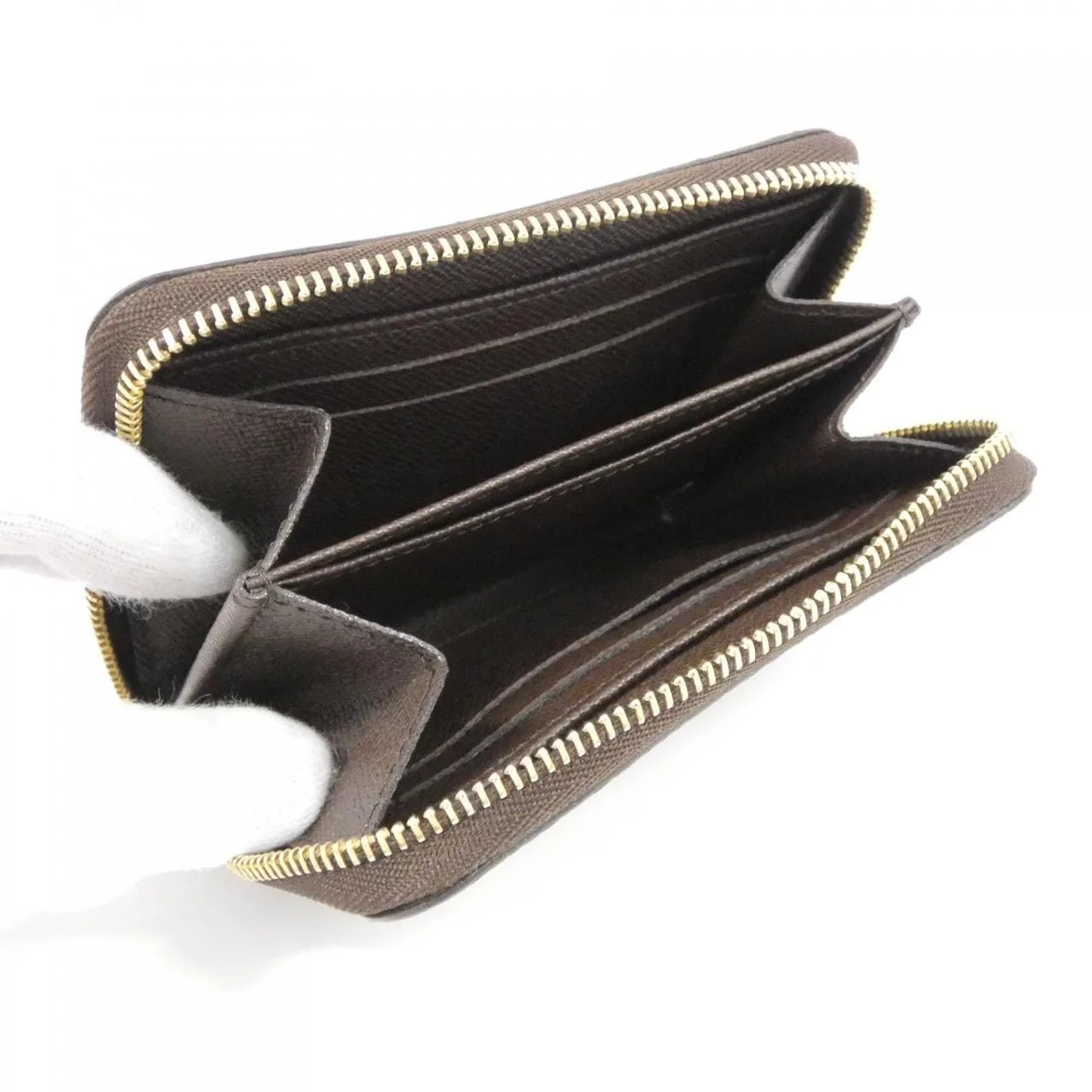 LOUIS VUITTON N63070 Coin Case Damier 黑色 Damier 中古品A - 縮圖 4