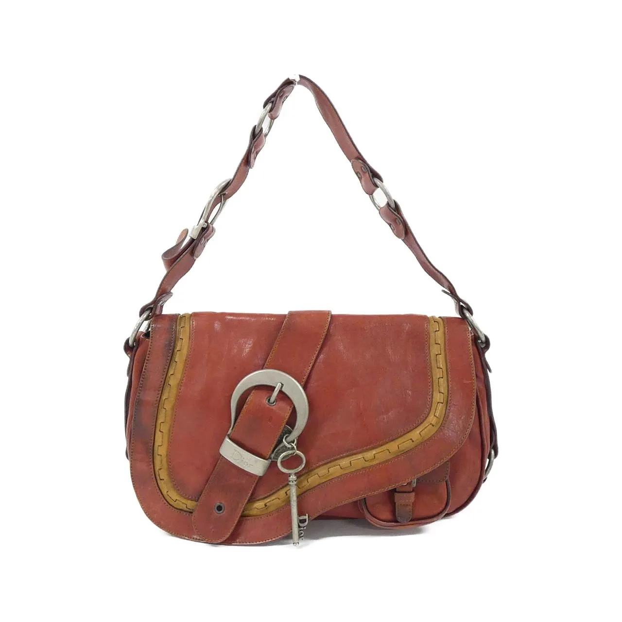 DIOR WAC44923 Shoulder Leather Bordeaux