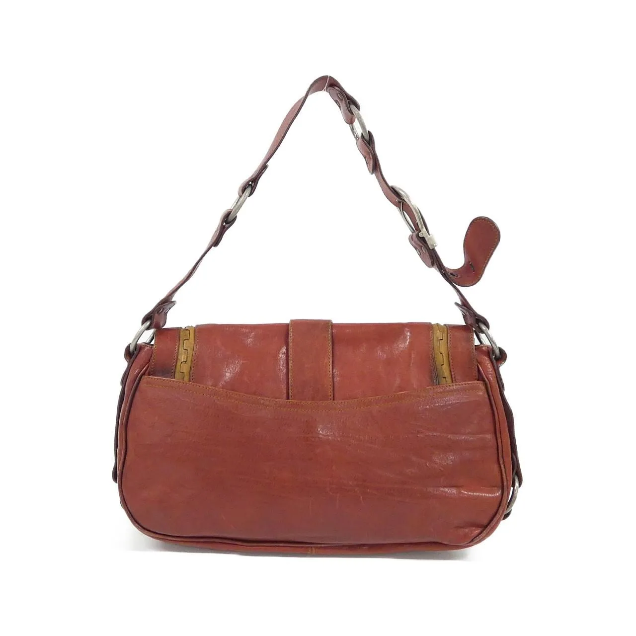 DIOR WAC44923 Shoulder Leather Bordeaux Leather Rank B - Thumbnail 2