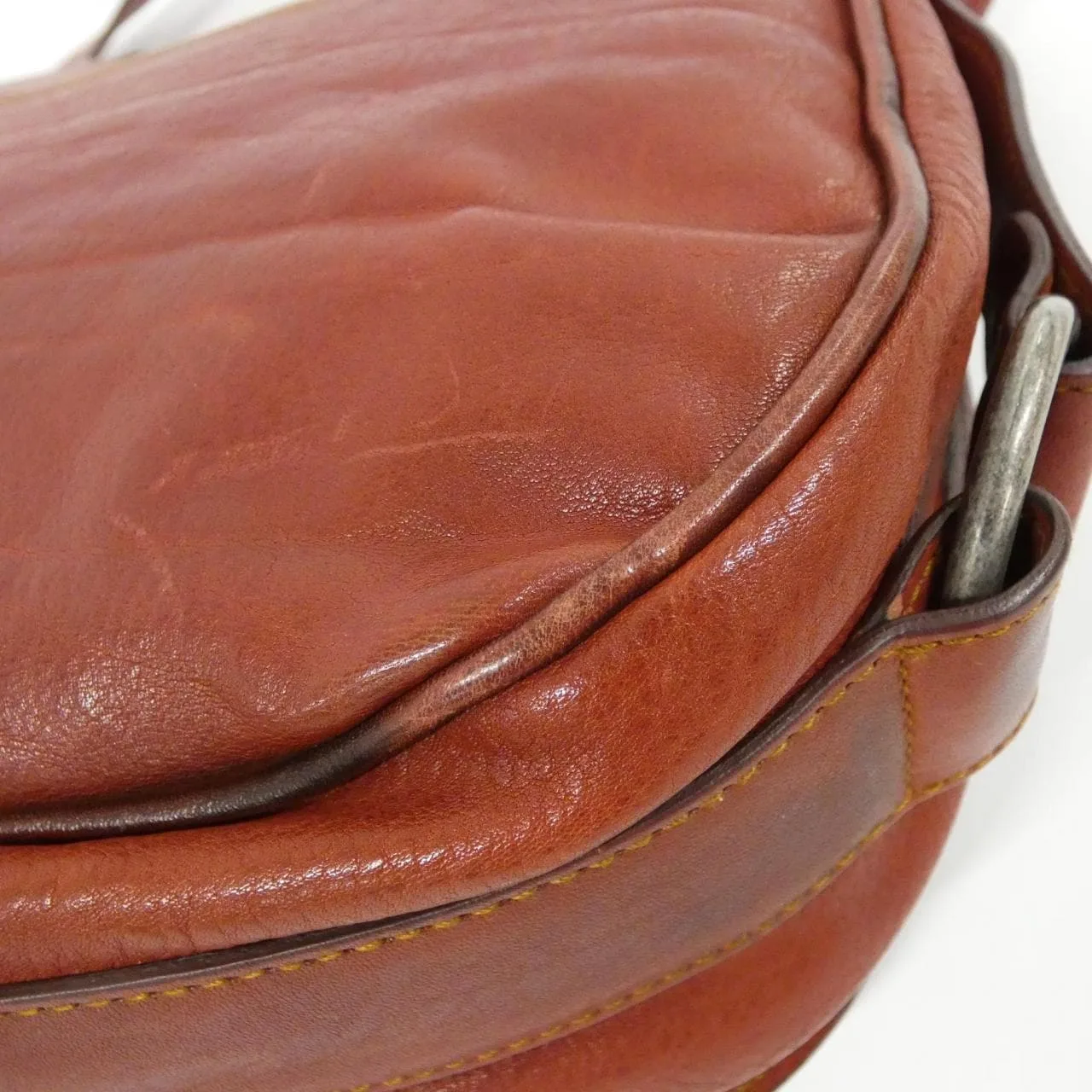 DIOR WAC44923 Shoulder Leather Bordeaux Leather Rank B - Thumbnail 3