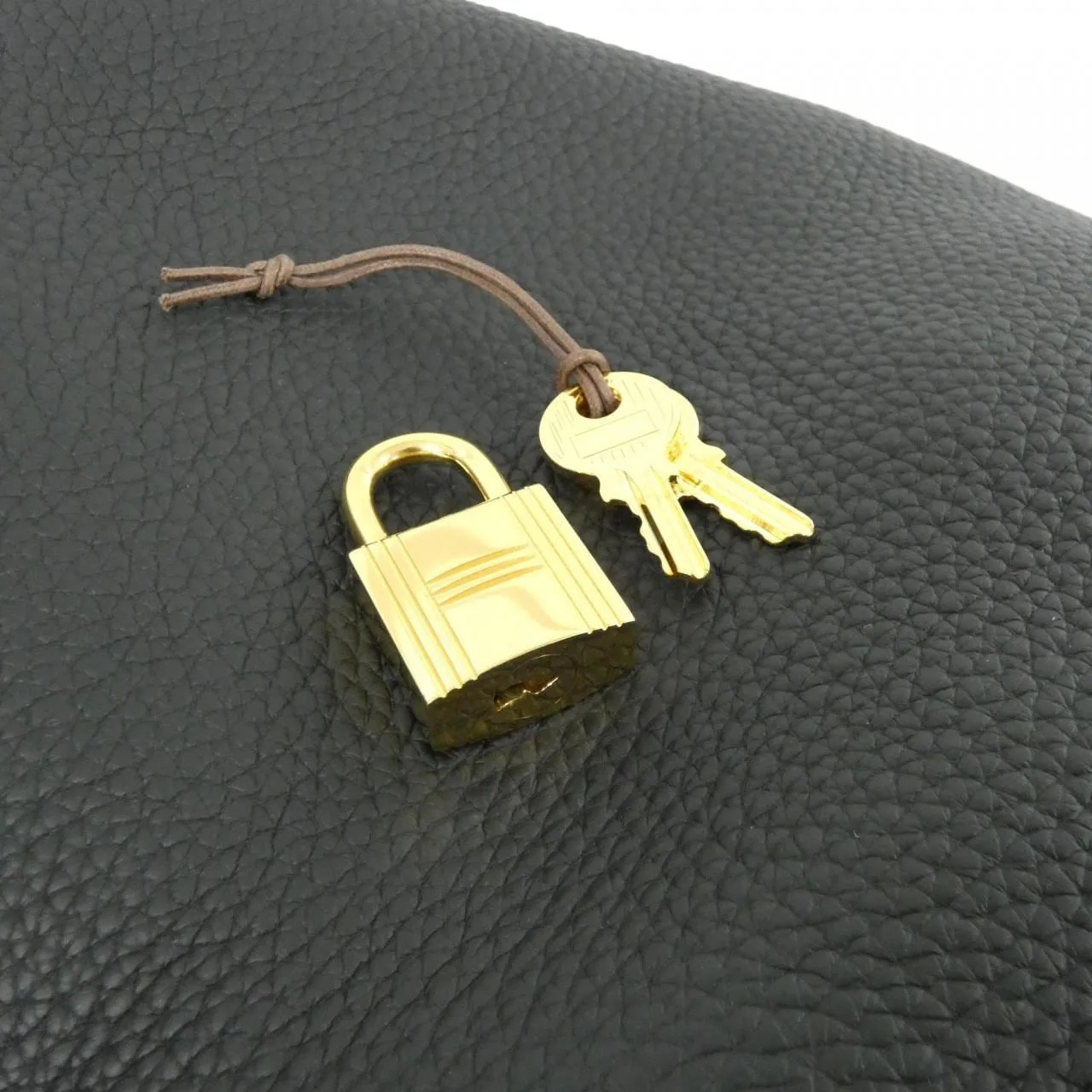 HERMES Picotin 060991CC Handbag Clemence Black Clemence Leather Rank A - Thumbnail 3