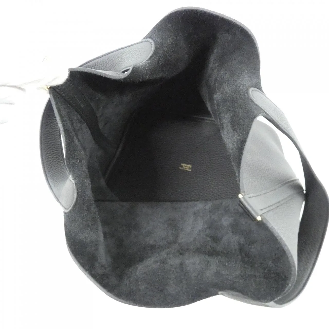 HERMES Picotin 060991CC Handbag Clemence Black Clemence Leather Rank A - Thumbnail 7