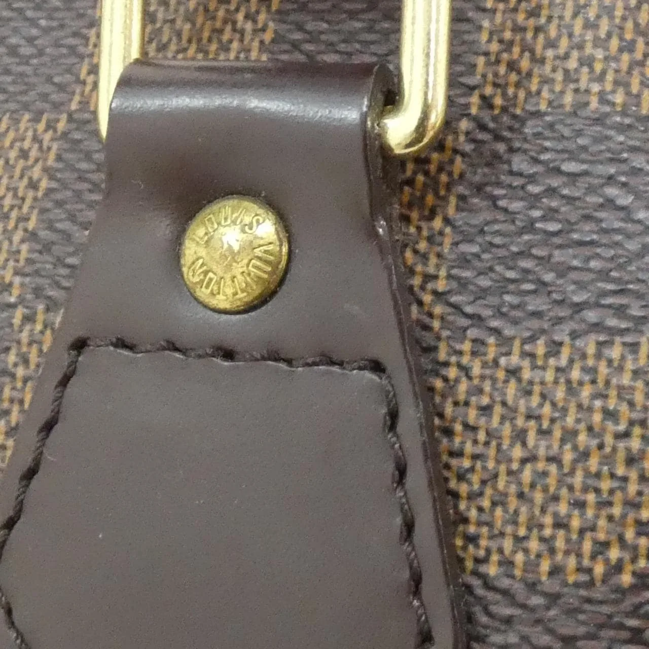 LOUIS VUITTON Speedy N41531 Boston Damier 黑色 Damier 中古品B - 縮圖 6