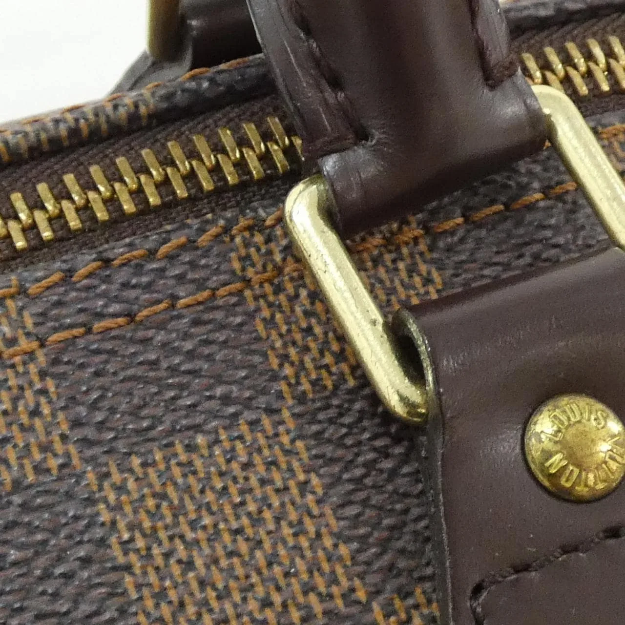 LOUIS VUITTON Speedy N41531 Boston Damier 黑色 Damier 中古品B - 縮圖 7