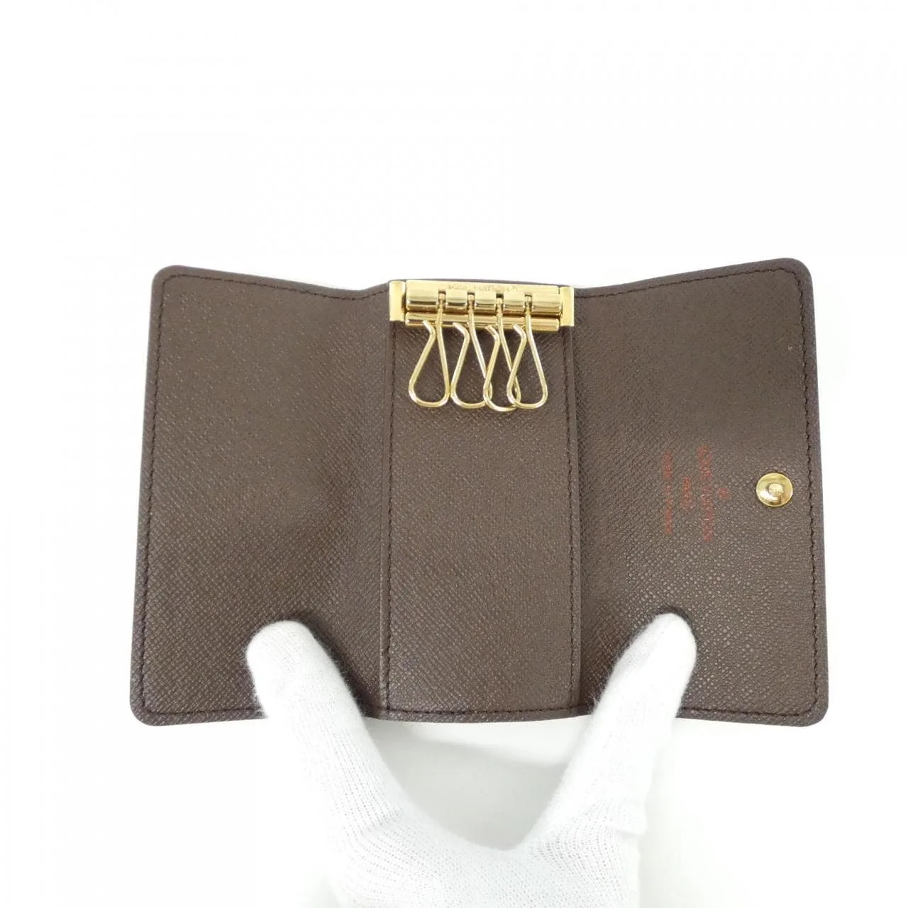 LOUIS VUITTON N62631 Key Case Damier Black Damier Rank A - Thumbnail 5