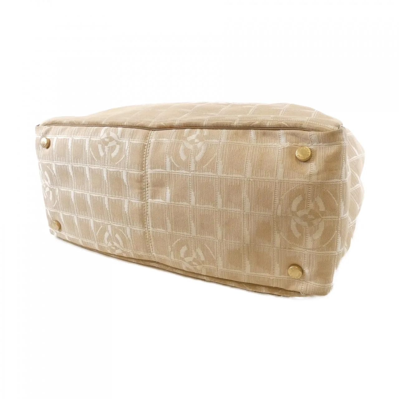 CHANEL Deauville 15991 手提包 尼龍 米色 尼龍 中古品B - 縮圖 2
