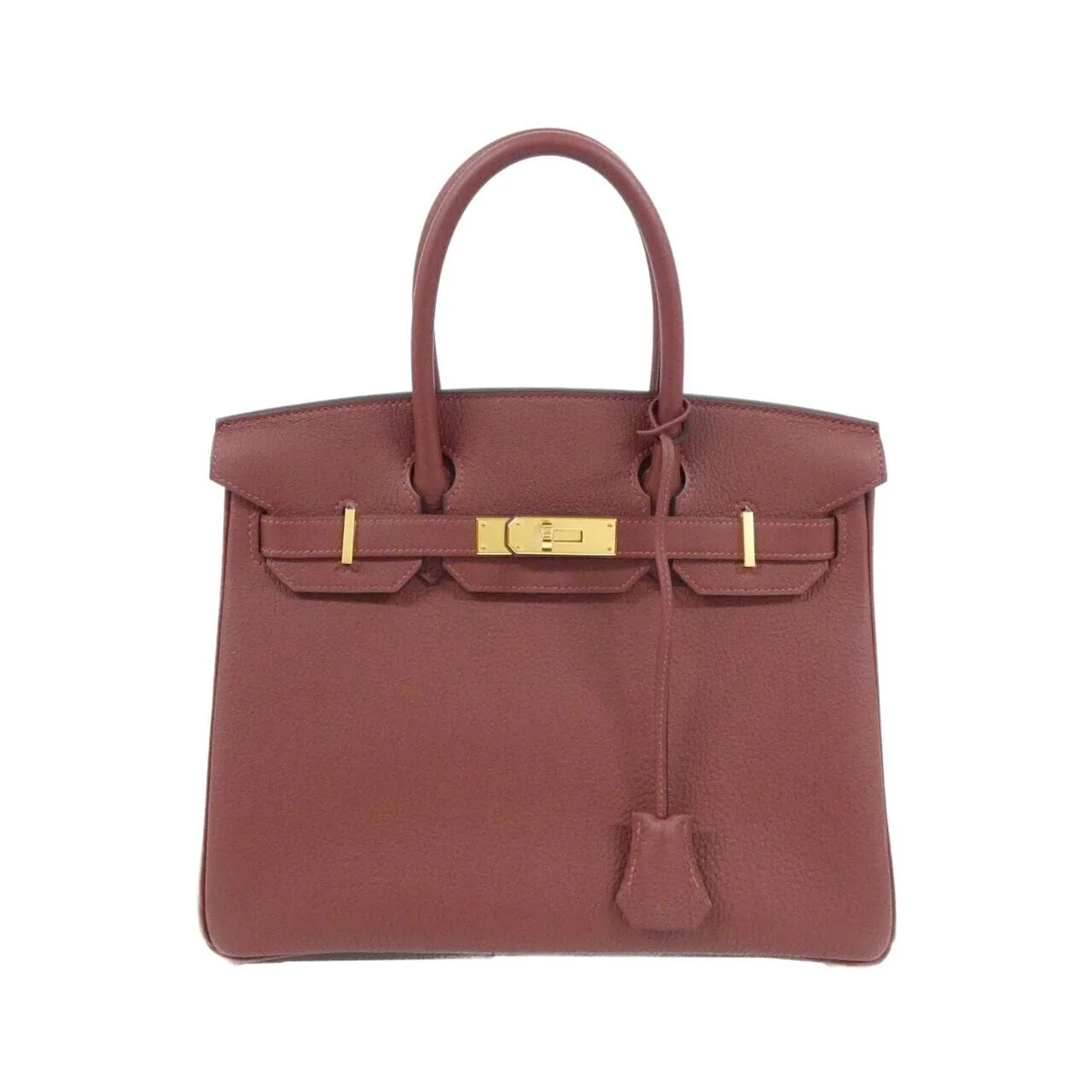 HERMES Birkin 027633CC Handbag Togo Rouge