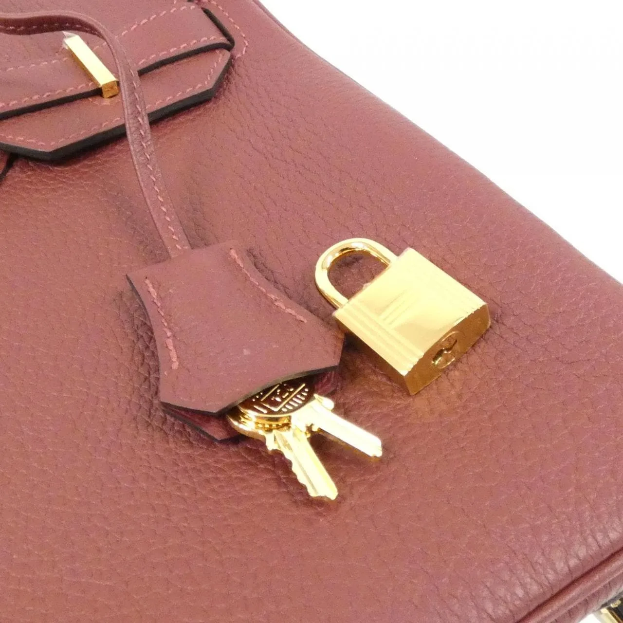 HERMES Birkin 027633CC Handbag Togo Rouge Togo Leather Unused - Thumbnail 4