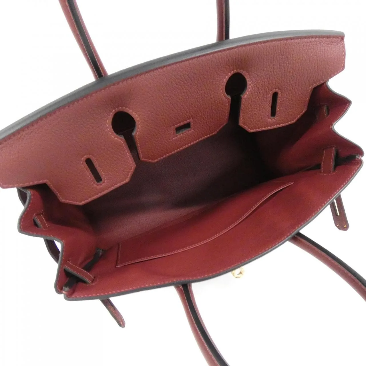 HERMES Birkin 027633CC Handbag Togo Rouge Togo Leather Unused - Thumbnail 6