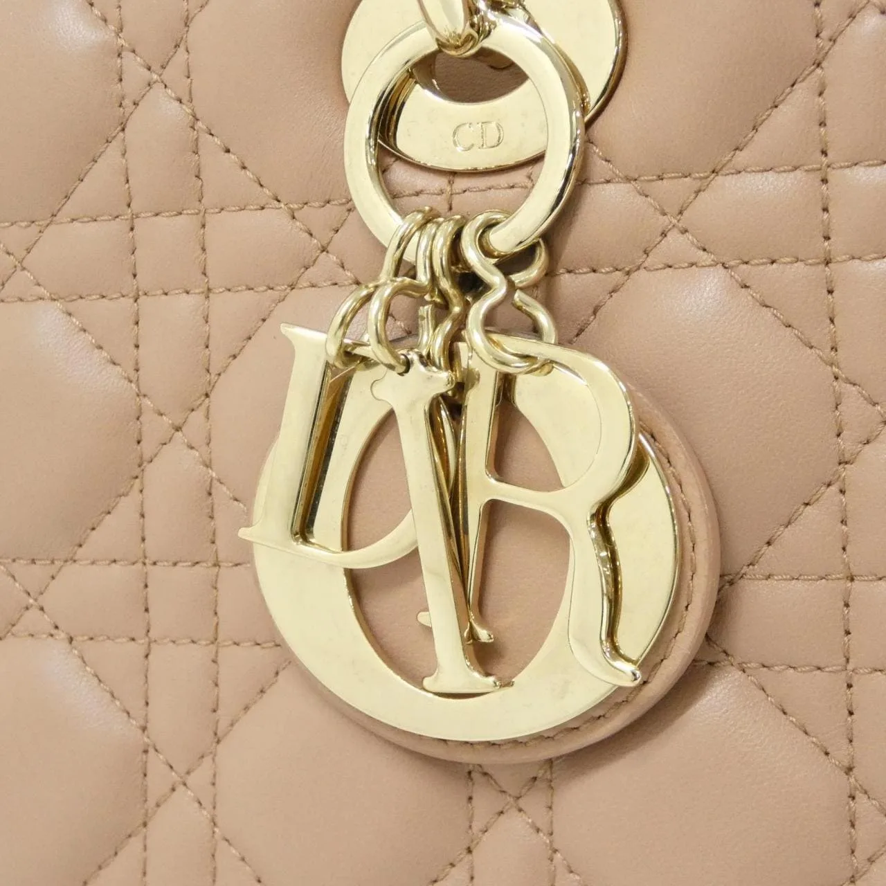 DIOR Lady Dior M0565ONGE Handbag Lambskin Black Lambskin Rank A - Thumbnail 4