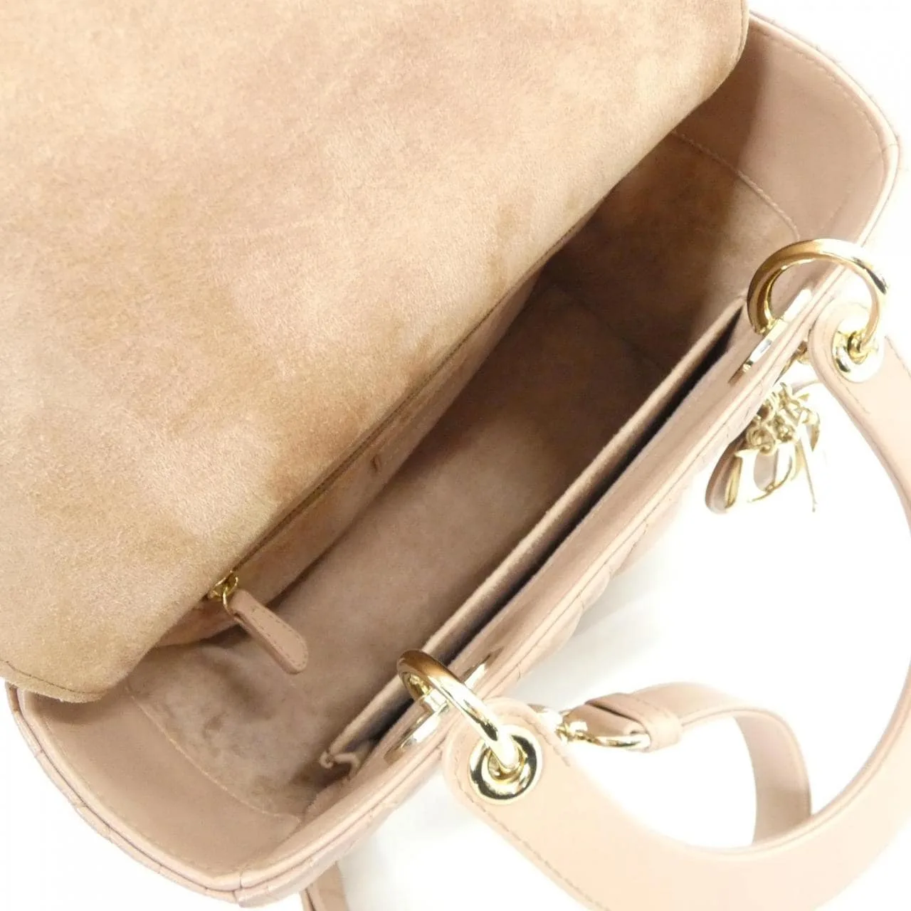 DIOR Lady Dior M0565ONGE Handbag Lambskin Black Lambskin Rank A - Thumbnail 9