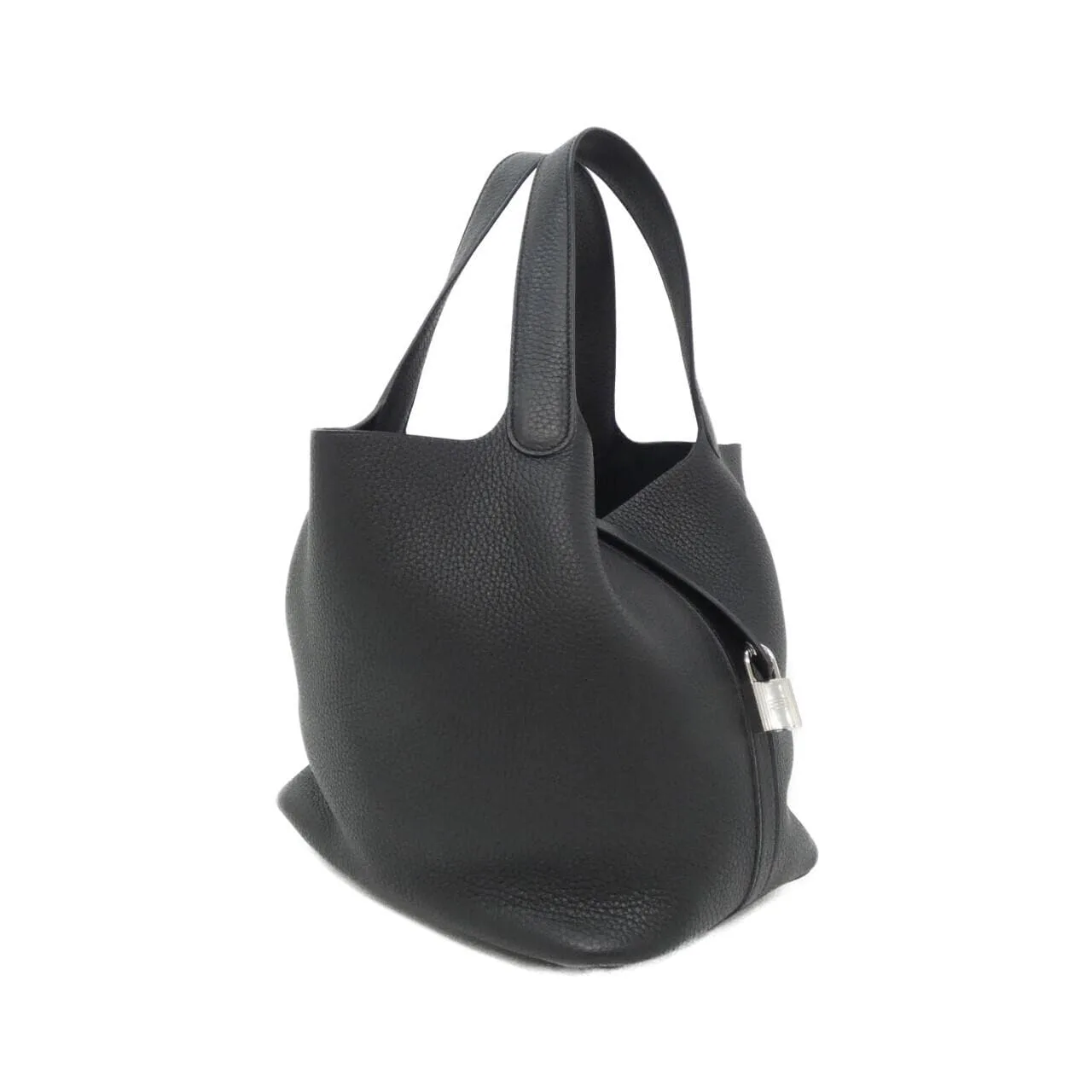 HERMES Picotin 060991CK Handbag Clemence