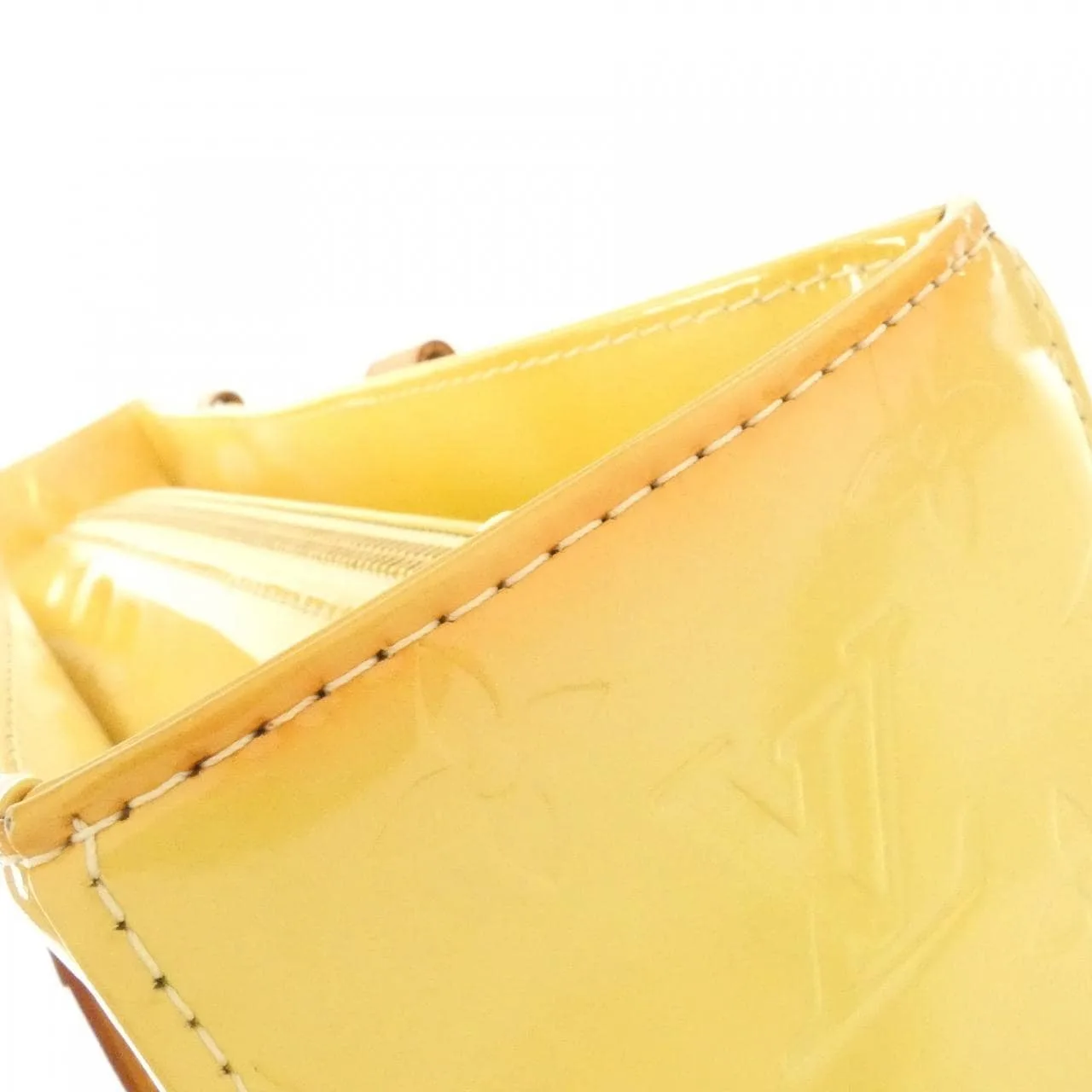 LOUIS VUITTON M91047 Handbag Vernis Yellow Vernis Rank B - Thumbnail 4
