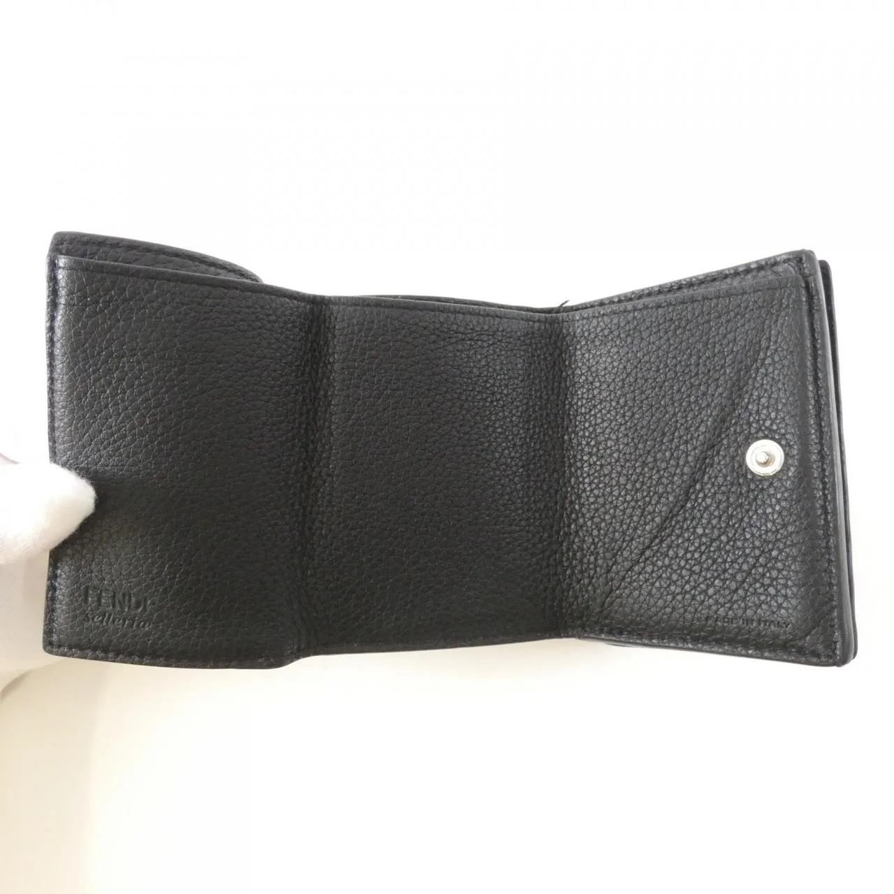 FENDI 7M0280 AP3B Wallet Black Rank B - Thumbnail 6