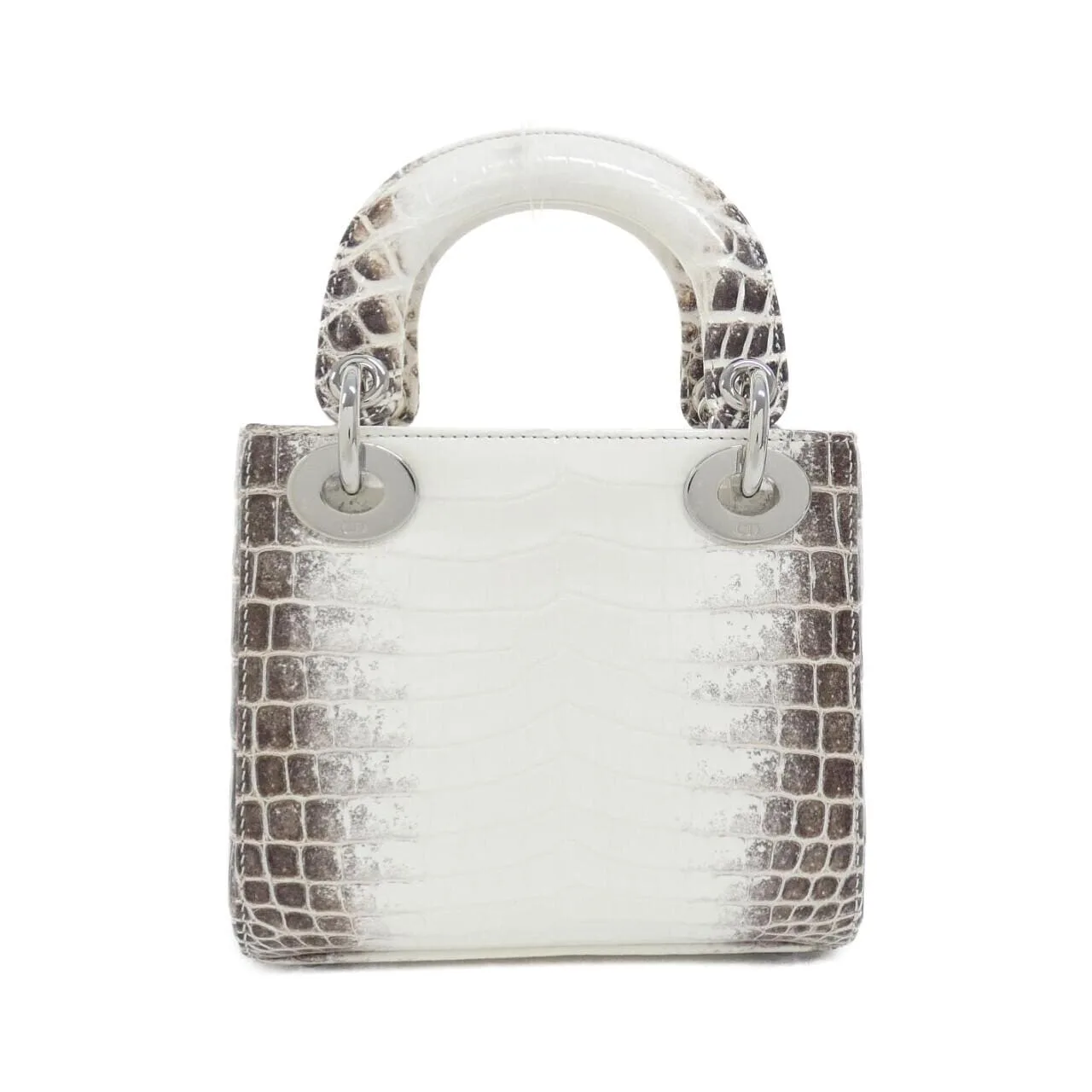 DIOR Lady Dior M0505PCHD Handbag Crocodile Crocodile Unused - Thumbnail 2