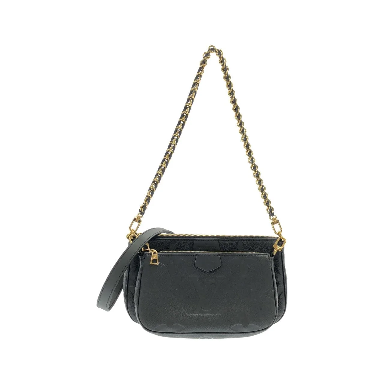 LOUIS VUITTON Pochette M80399 Shoulder Monogram Black