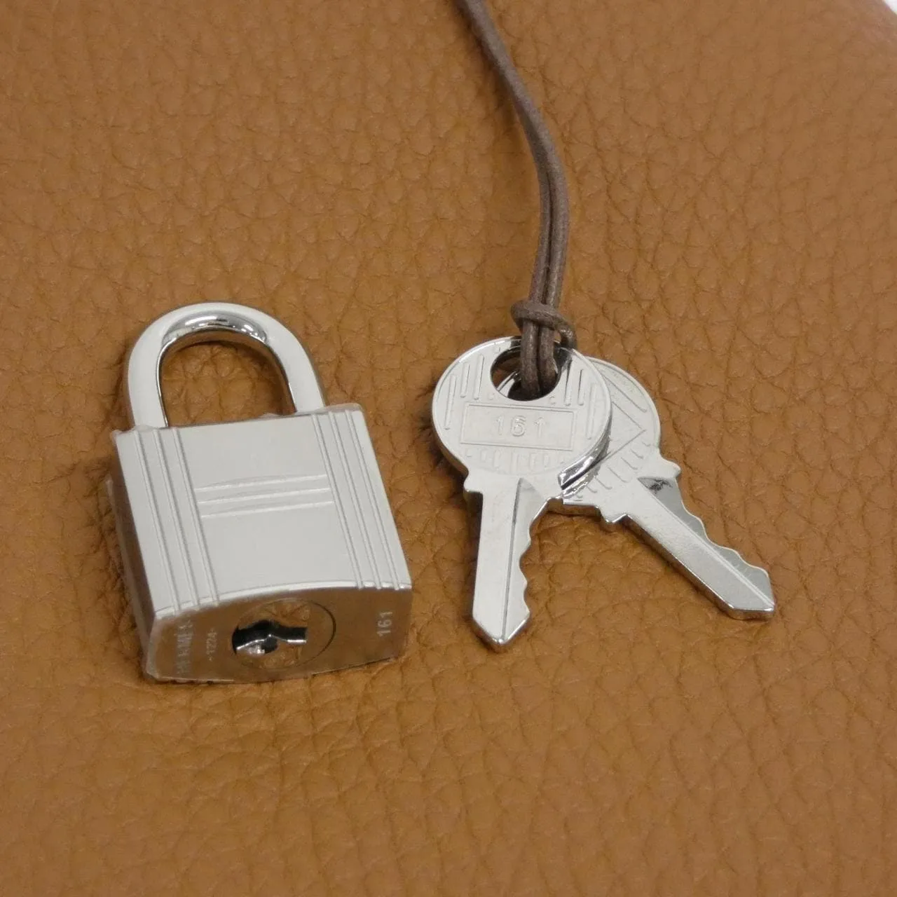 HERMES Picotin 056289CK Handbag Clemence Gold Clemence Leather Unused - Thumbnail 3
