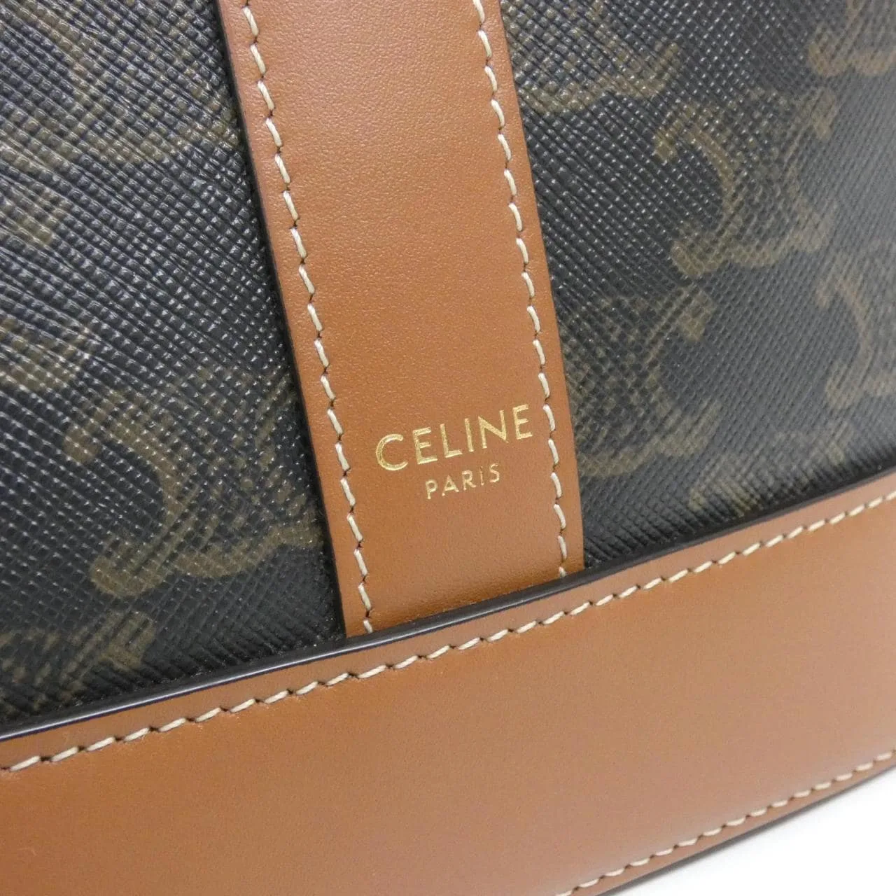 CELINE Triomphe 191442CAS Shoulder Canvas Black Canvas Rank A - Thumbnail 4