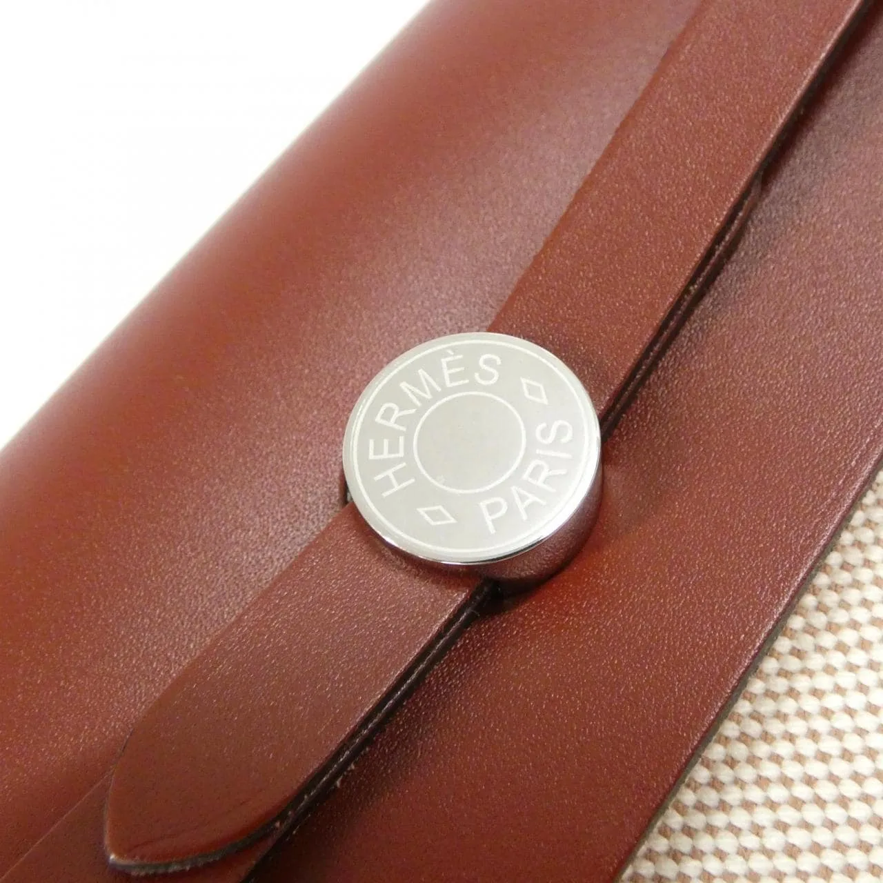 HERMES Herbag 085414CK 肩背包 米色 未使用品 - 縮圖 4