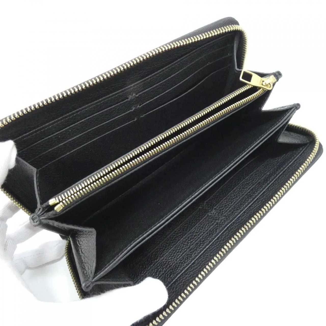 LOUIS VUITTON M80481 Wallet Monogram 黑色 Monogram 中古品A - 縮圖 5