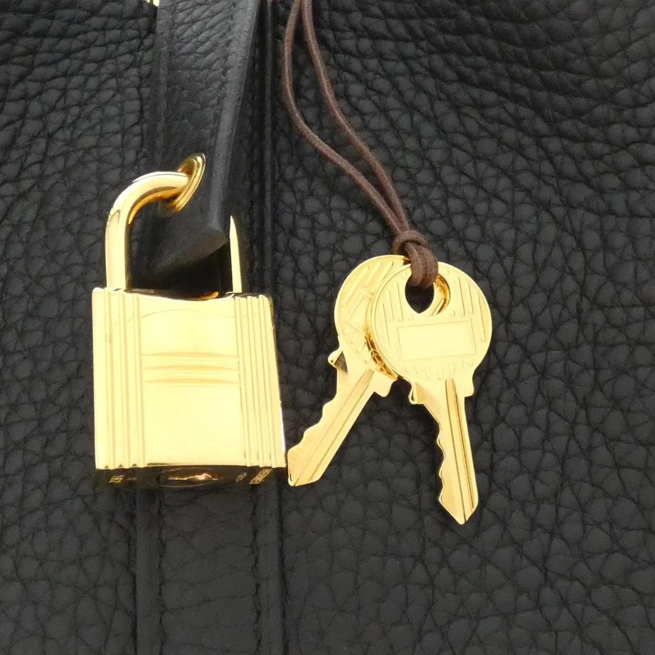 HERMES Picotin 056289CC Handbag Clemence Black Clemence Leather Rank A - Thumbnail 3