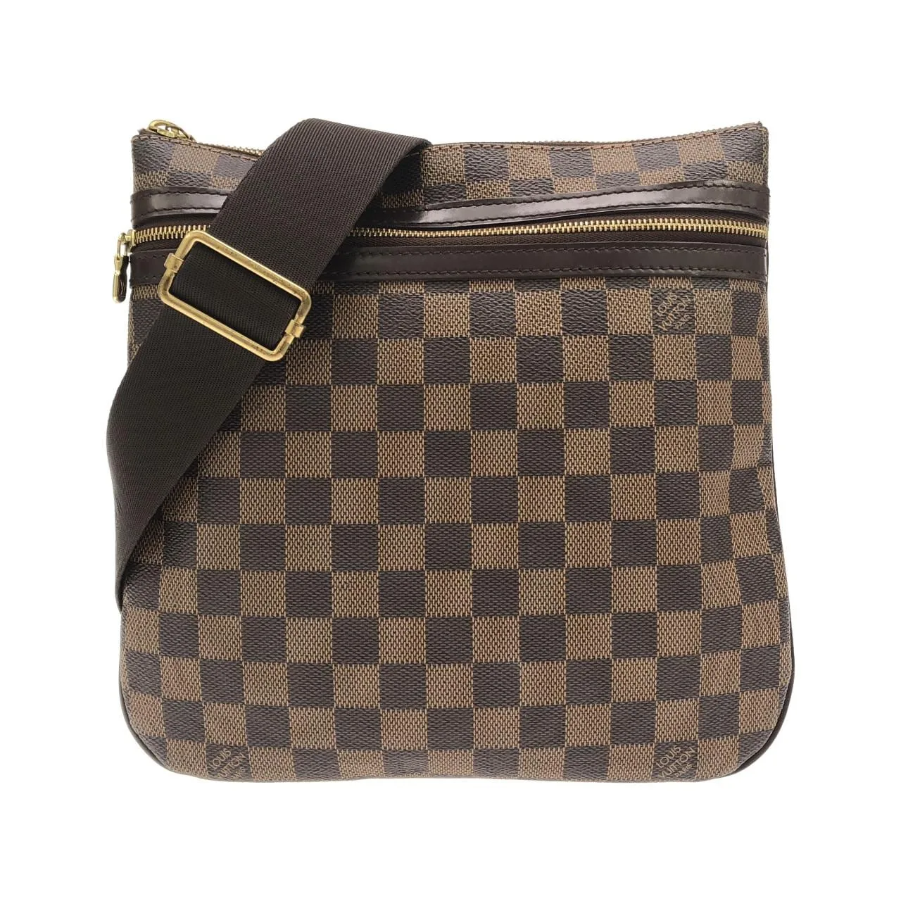 LOUIS VUITTON Pochette N51111 Shoulder Damier Black