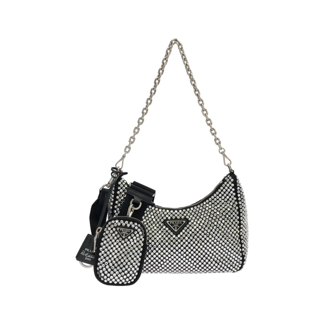 PRADA 1BH204 肩背包 Black