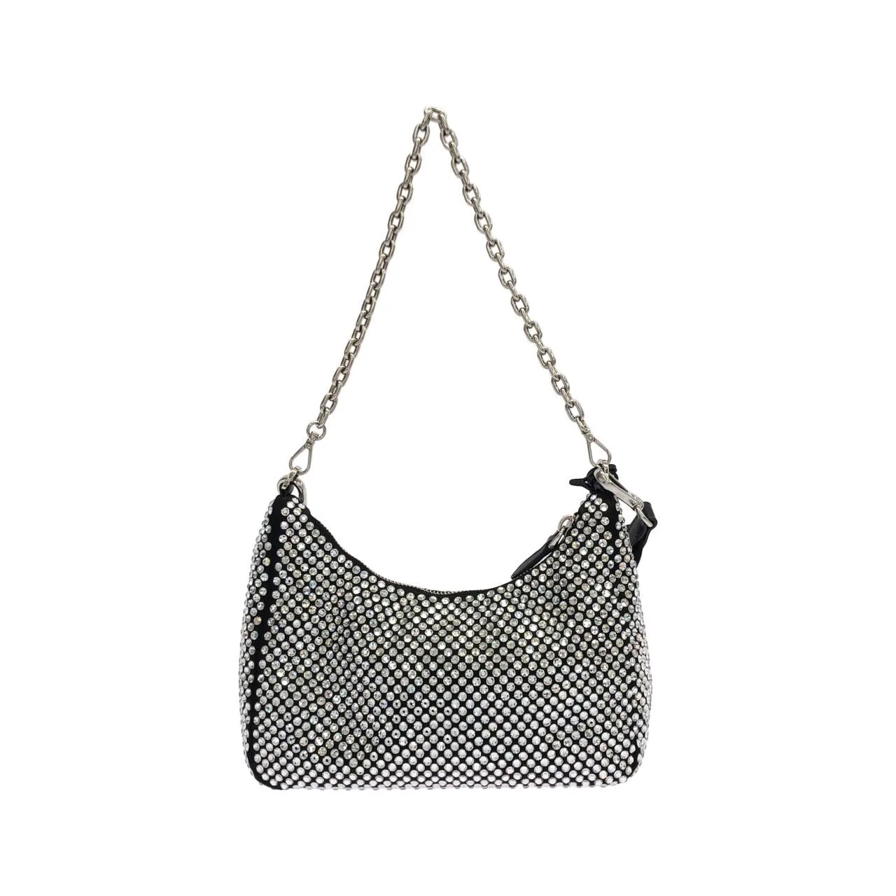 PRADA 1BH204 肩背包 黑色 中古品A - 縮圖 2