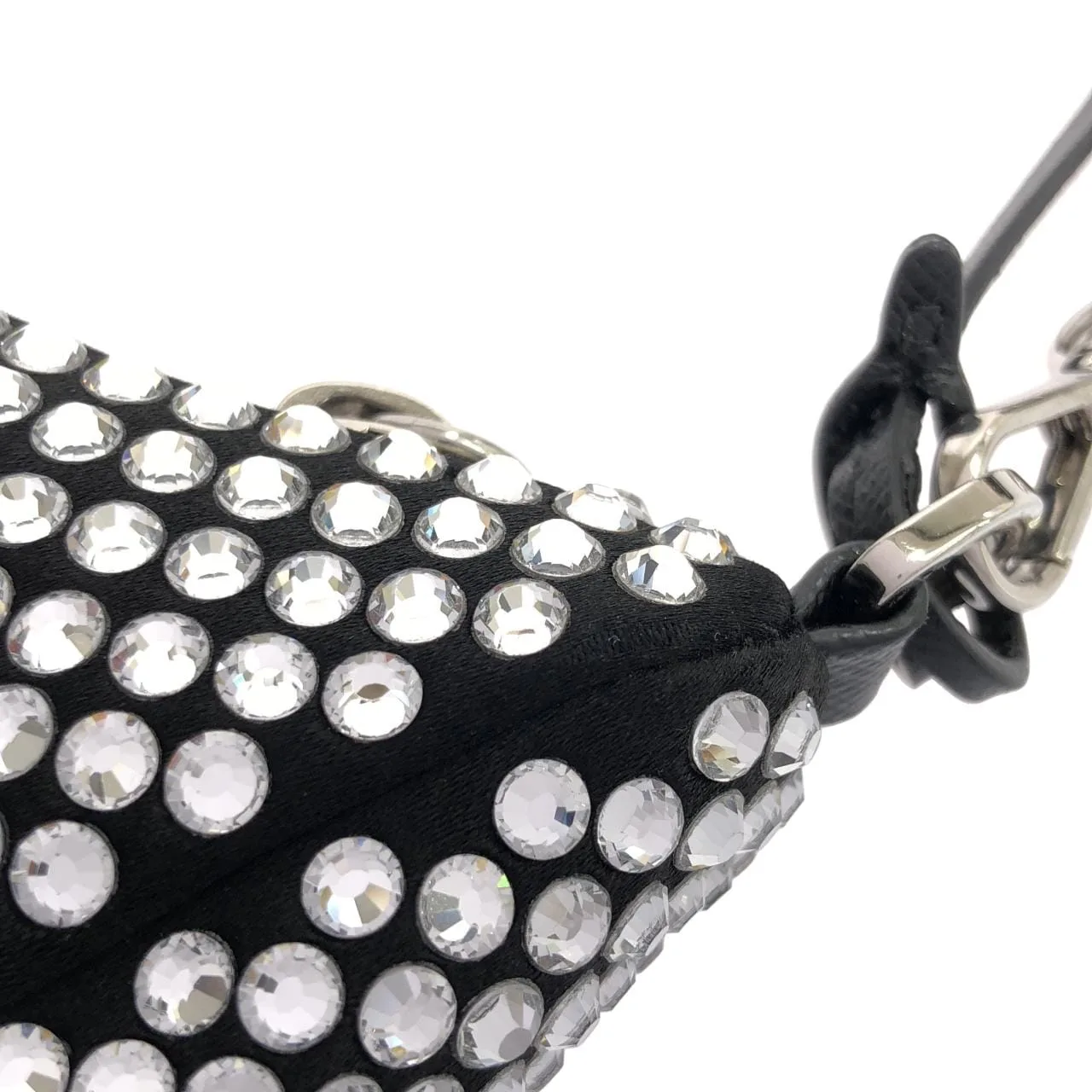 PRADA 1BH204 肩背包 黑色 中古品A - 縮圖 4