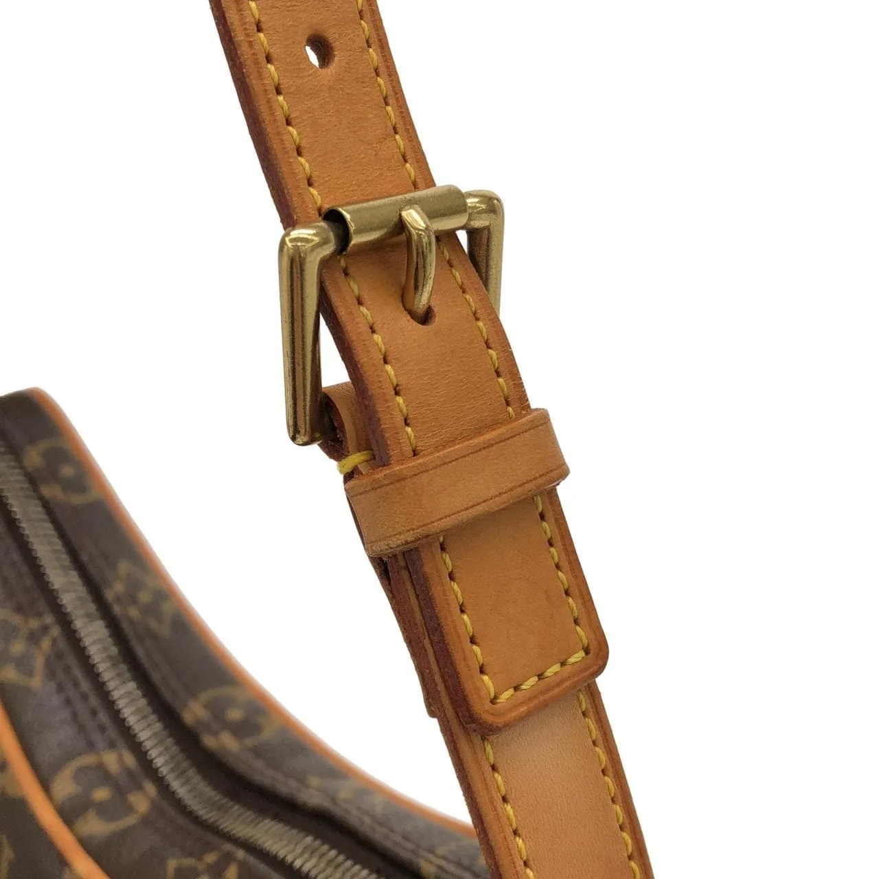 LOUIS VUITTON Pochette M51510 Shoulder Monogram 黑色 Monogram 中古品B - 縮圖 5