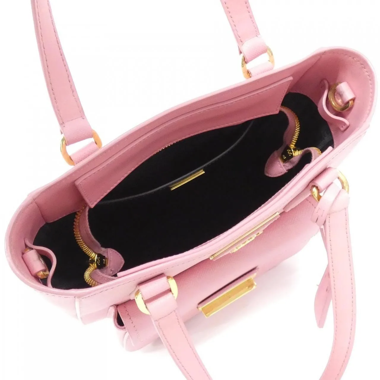 PRADA 1BA254 Handbag 黑色 中古品A - 縮圖 7