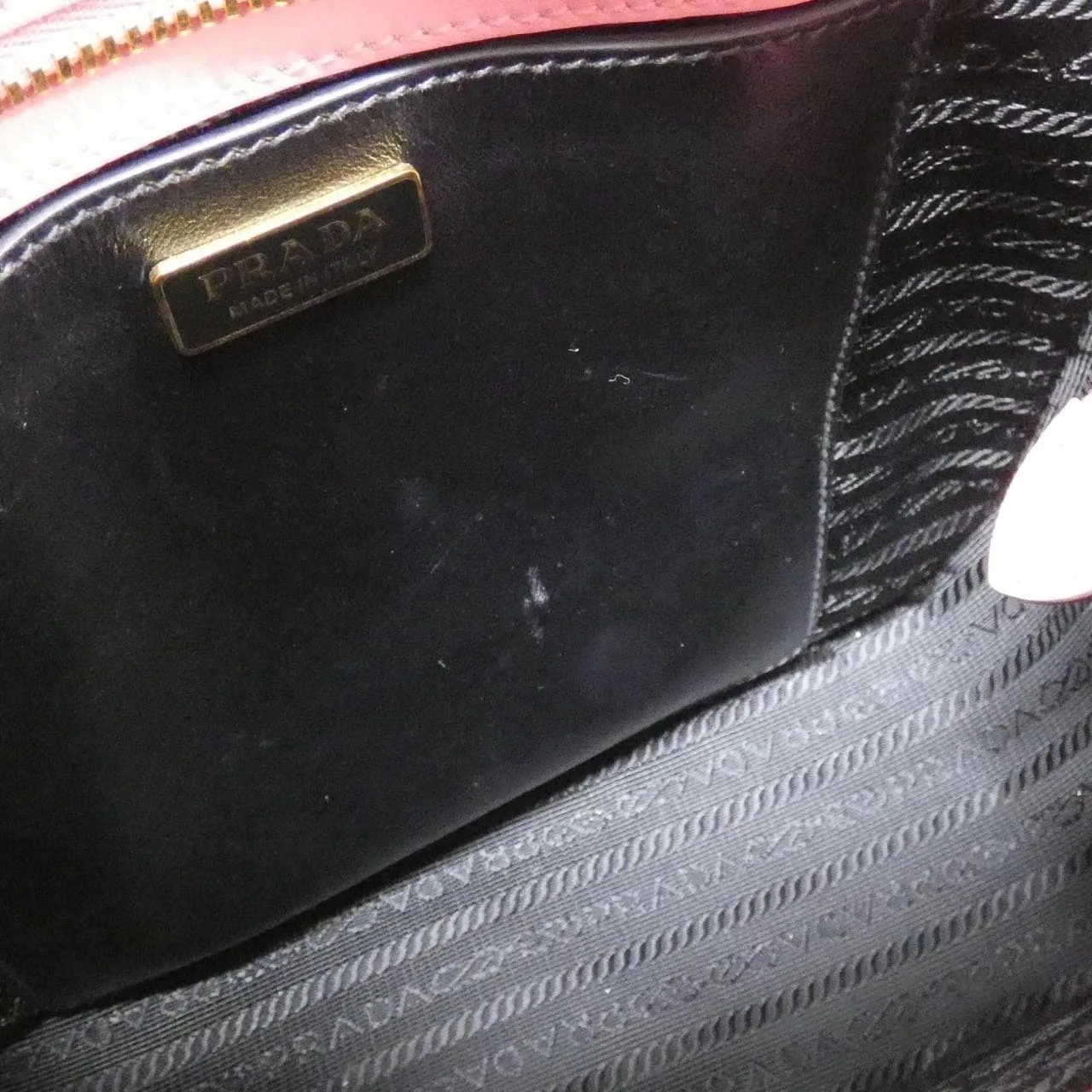 PRADA 1BA254 Handbag 黑色 中古品A - 縮圖 9