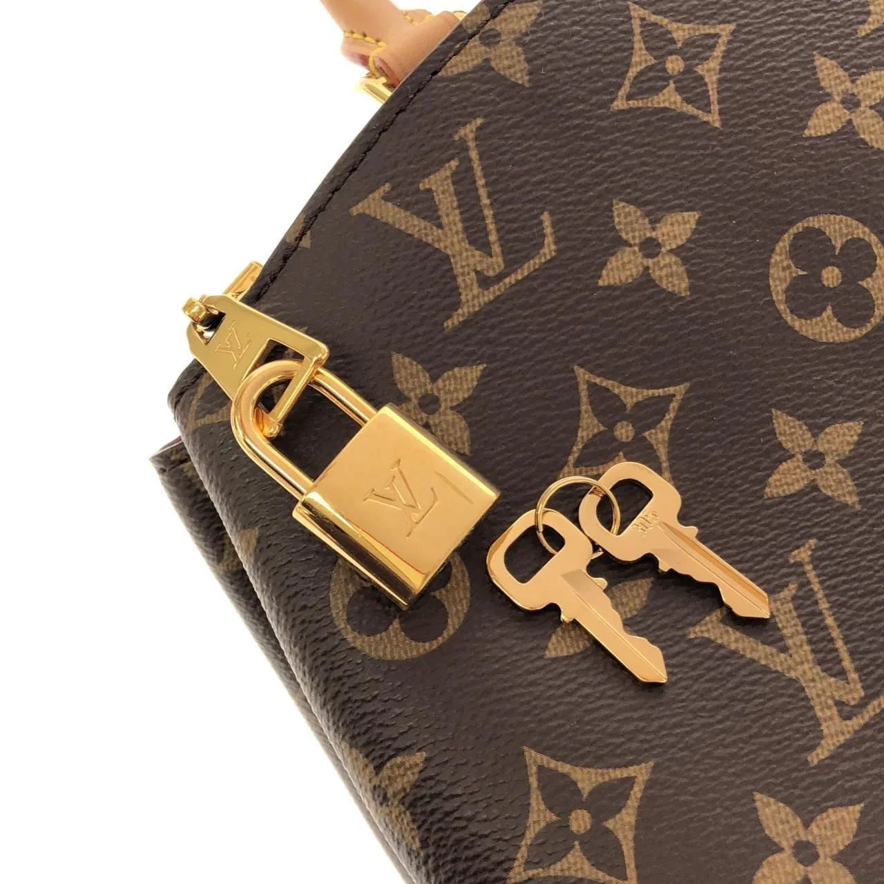 LOUIS VUITTON M45900 Handbag Monogram 黑色 Monogram 中古品A - 縮圖 4