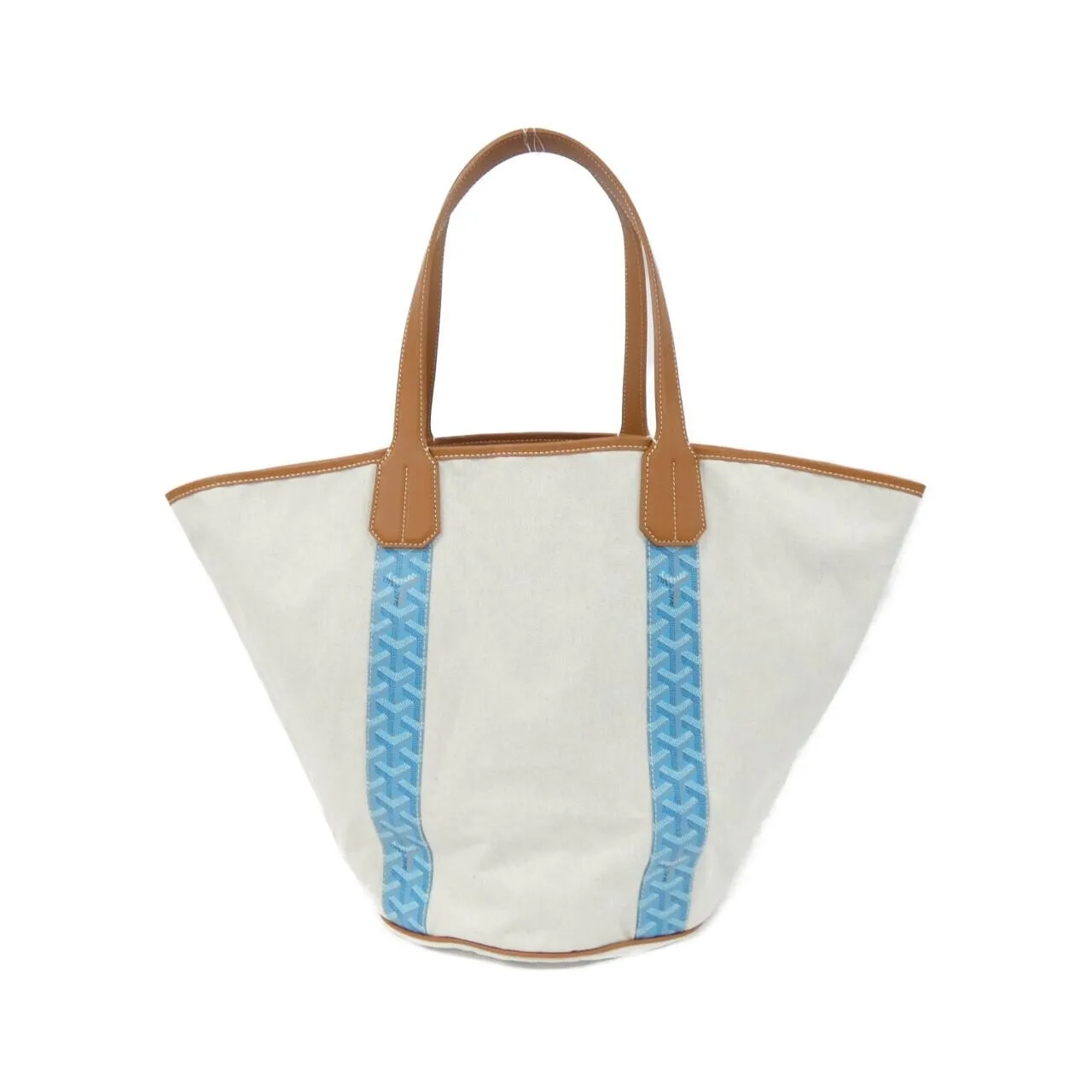 GOYARD Handbag Canvas 藍色 帆布 中古品A - 縮圖 2