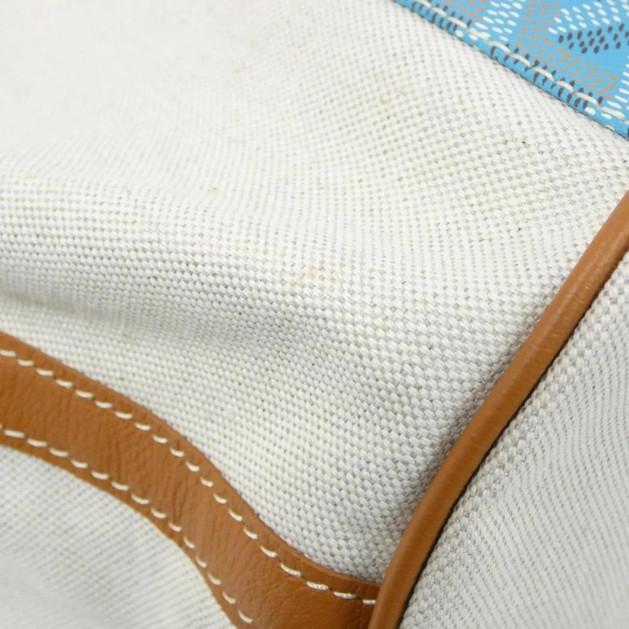 GOYARD Handbag Canvas 藍色 帆布 中古品A - 縮圖 3