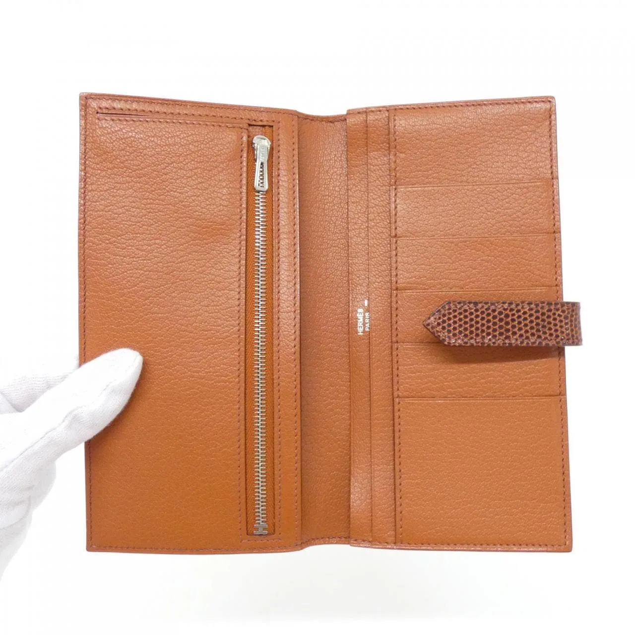 HERMES 047207CK Wallet Black Rank A - Thumbnail 4