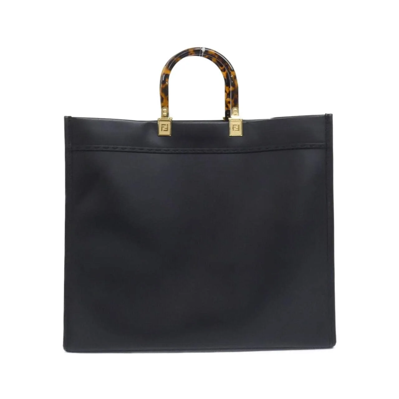 FENDI Sunshine Shopper 8BH372 ABVL Handbag Black Rank A - Thumbnail 2