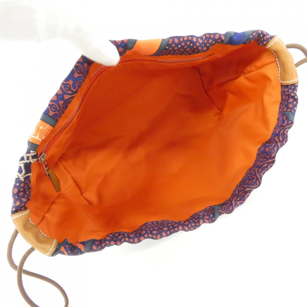 HERMES 067592CK Pouch Blue Rank A - Thumbnail 6