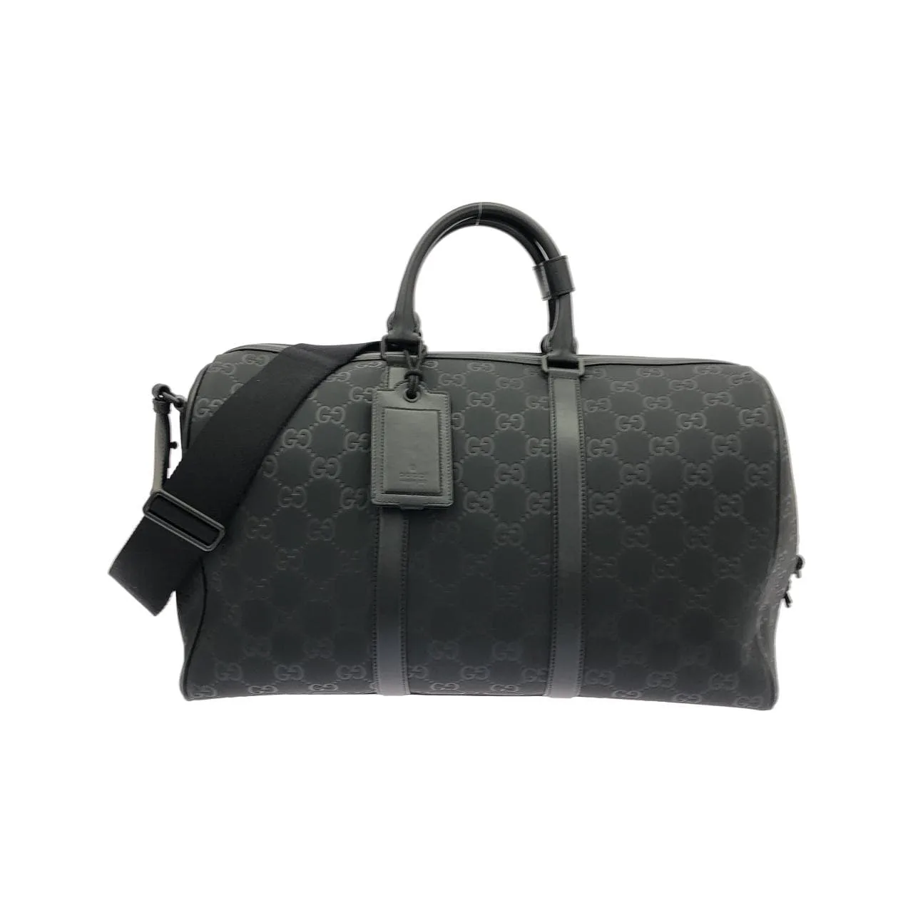 GUCCI 834489 波士頓包 皮革 Black
