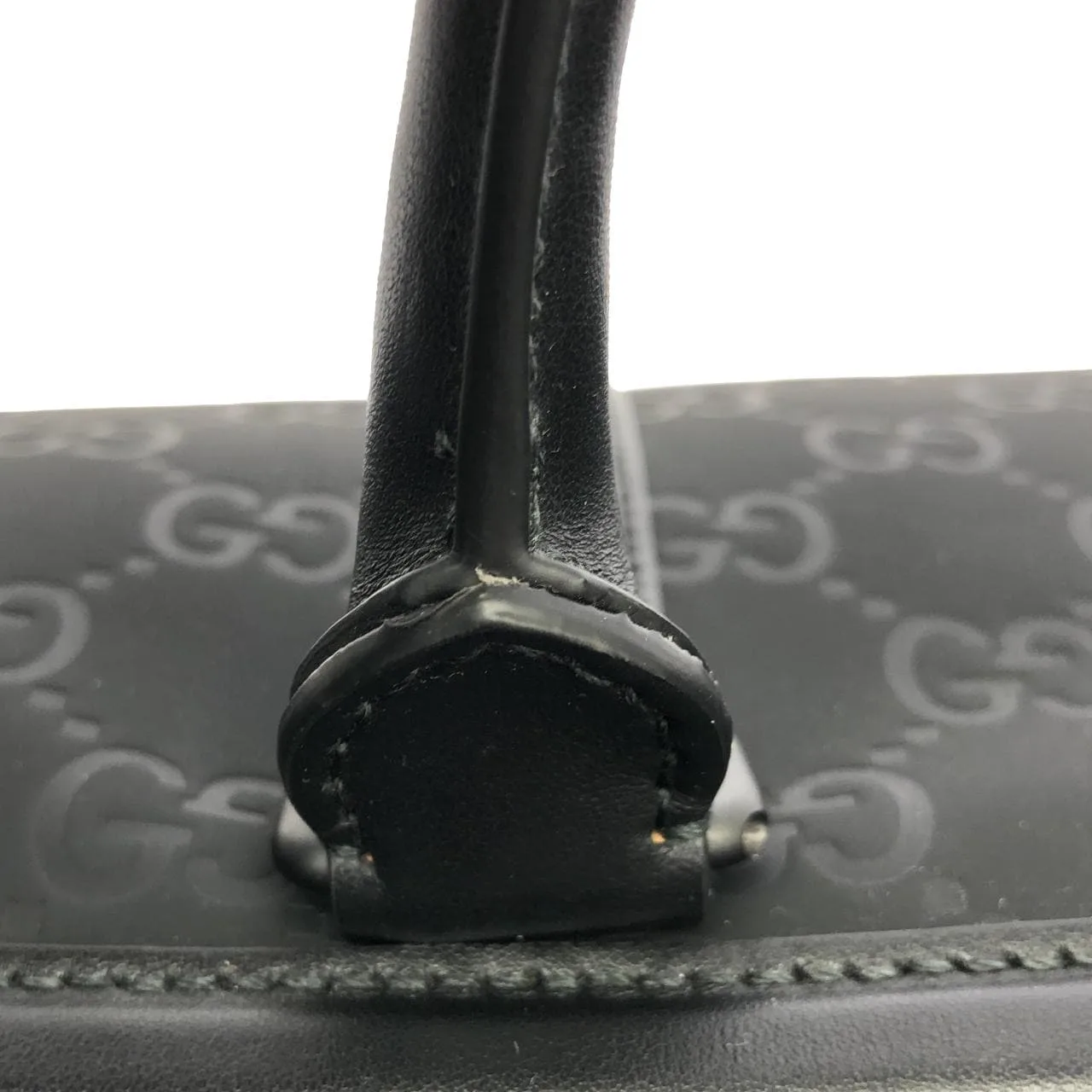 GUCCI 834489 波士頓包 皮革 黑色 皮革 中古品A - 縮圖 4